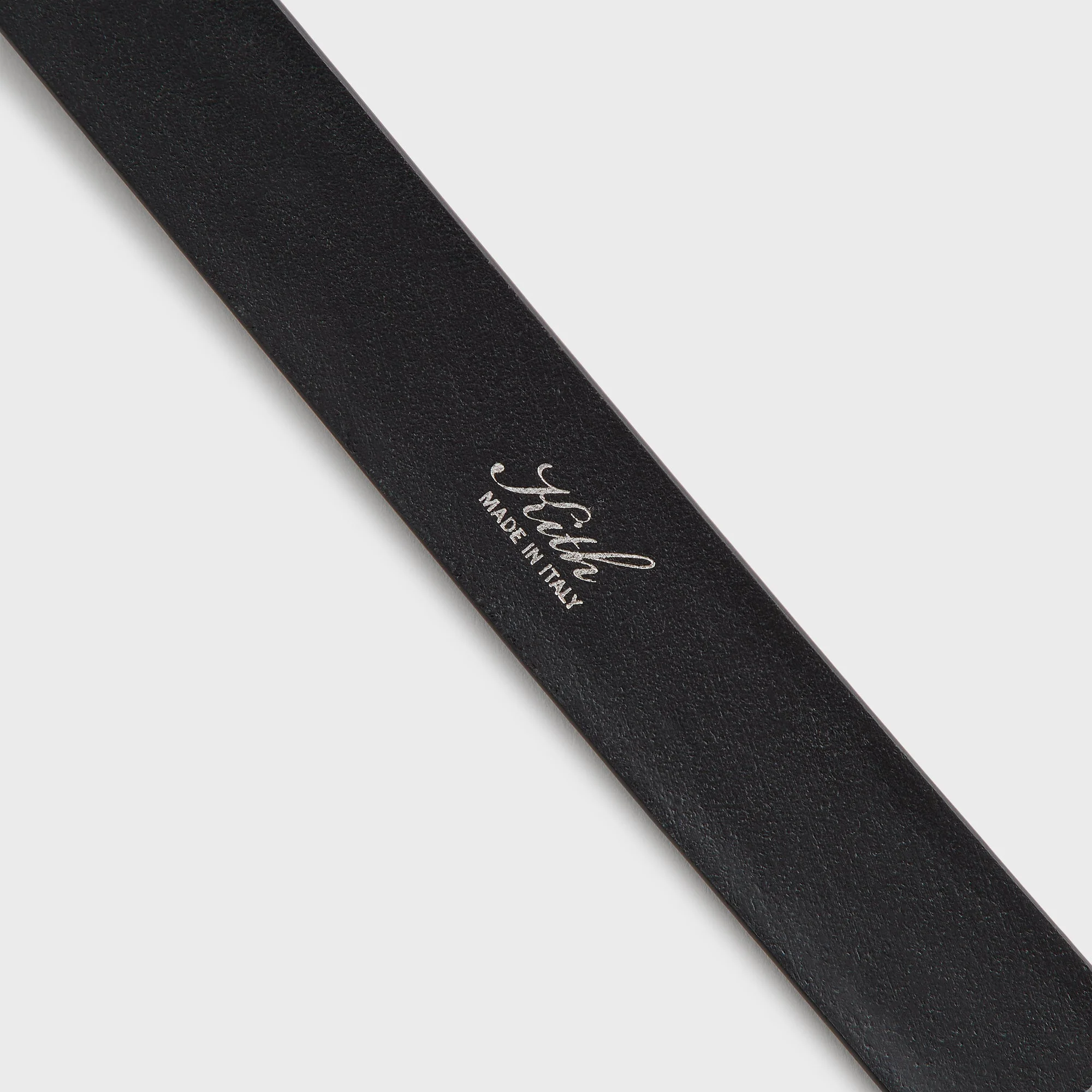Kith Monogram Vachetta Leather Belt - Black - Image 4