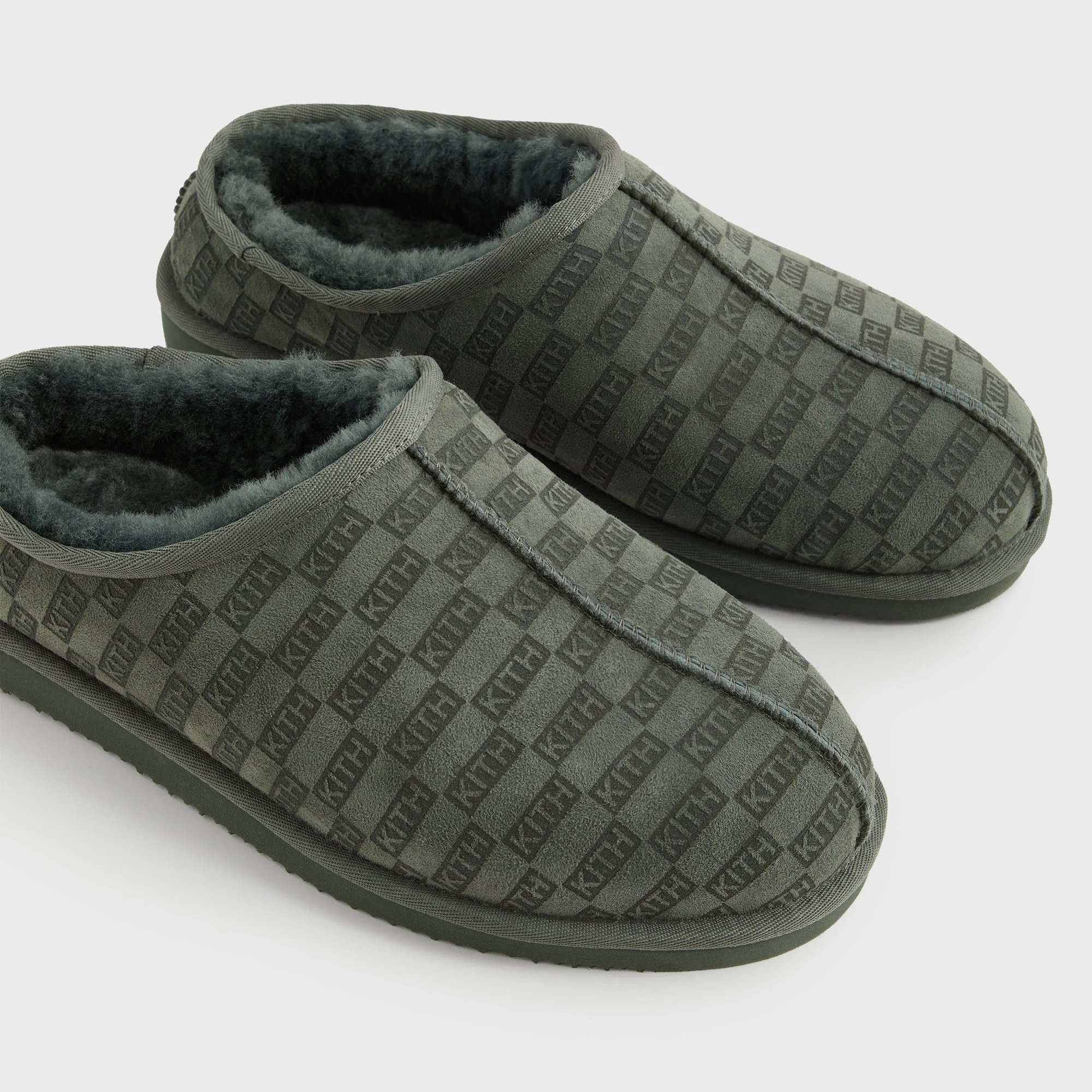 Kith Monogram Shearling Slippers - Stadium - Image 2