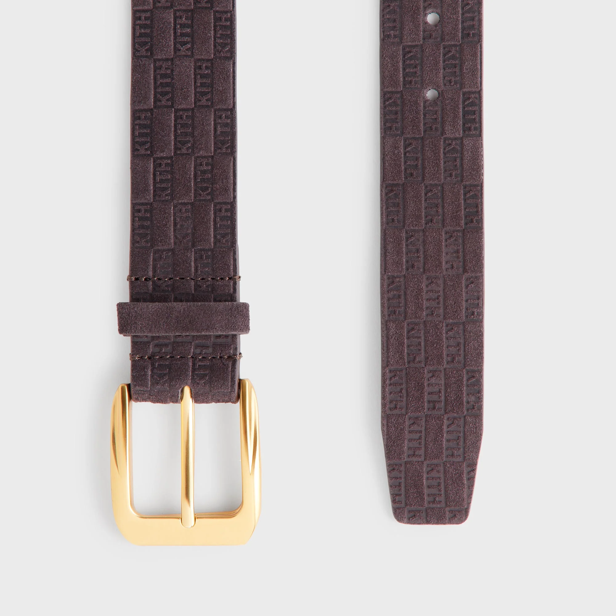 Kith Monogram Suede Leather Belt - Incognito - Image 3