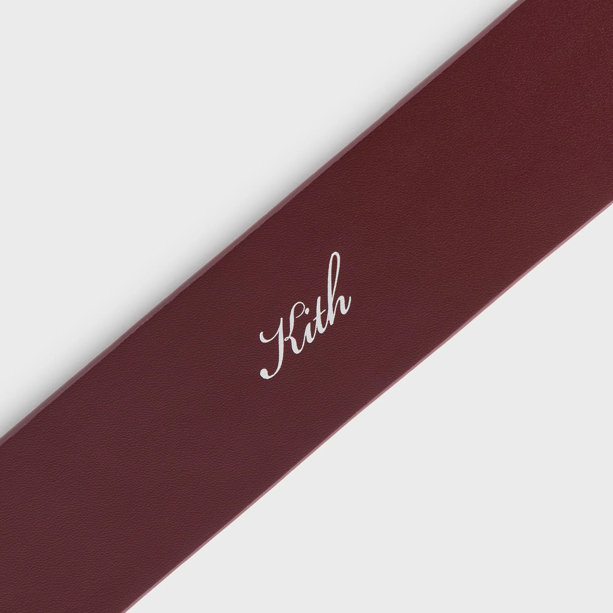 Kith Monogram Suede Leather Belt - Magma - Image 4