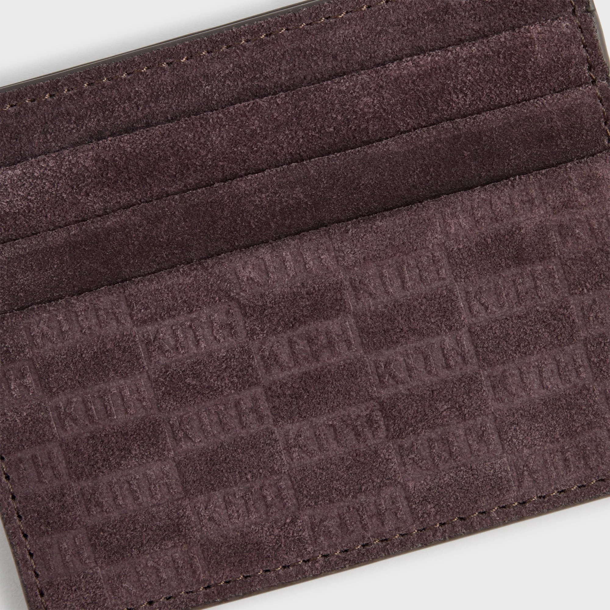 Kith Monogram Suede Card Holder - Incognito - Image 4
