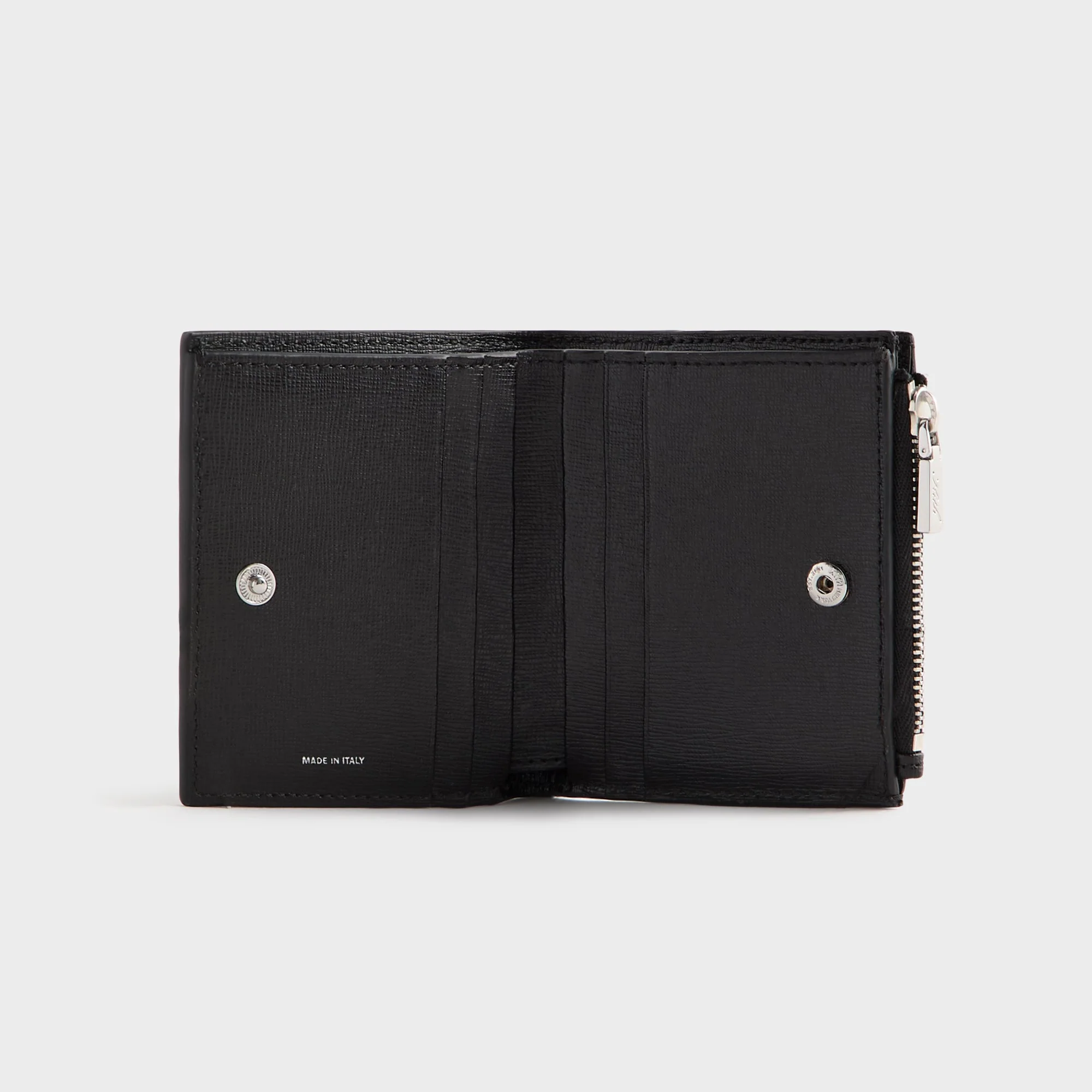Kith Saffiano Leather Snap Wallet - Black - Image 3