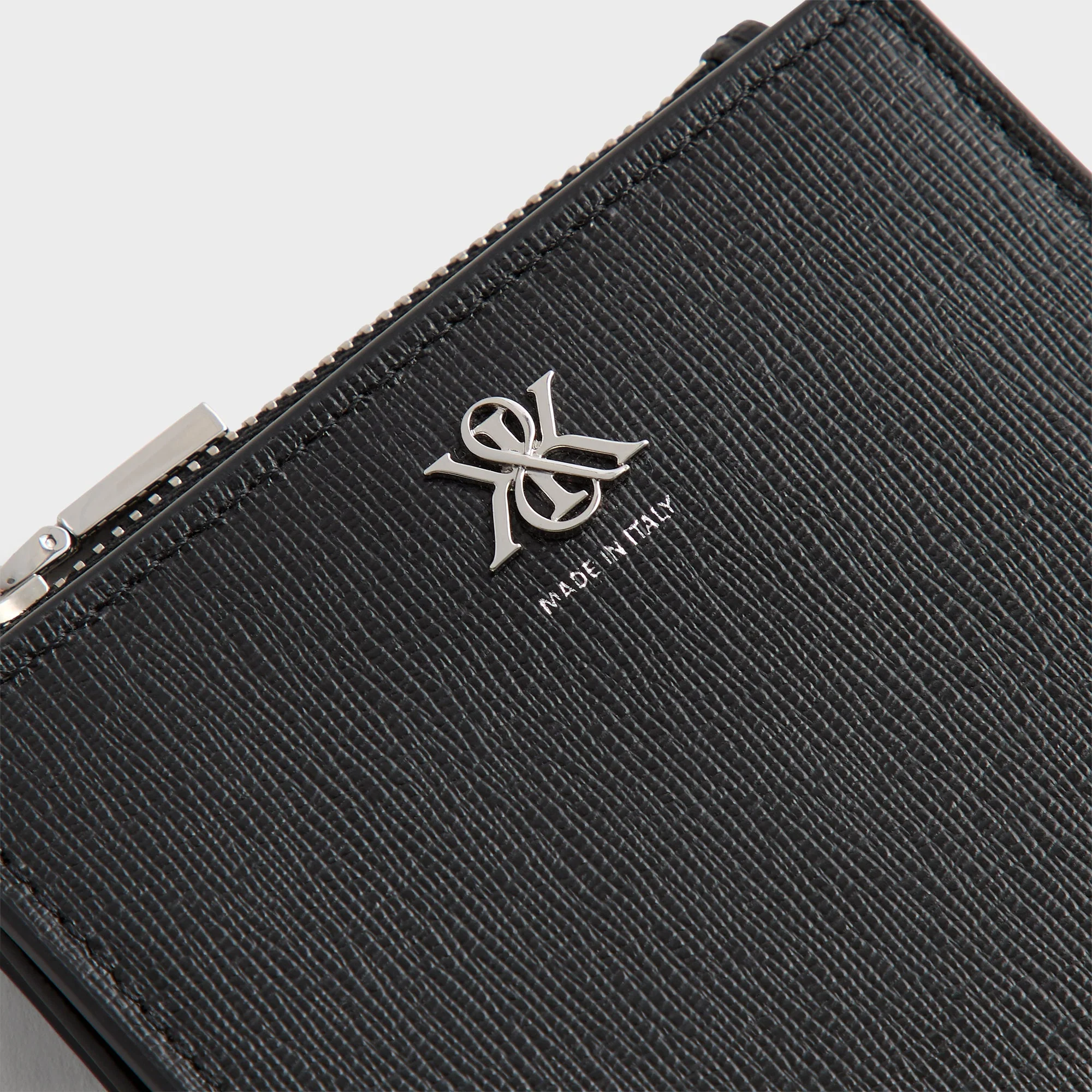 Kith Saffiano Leather Snap Wallet - Black - Image 4