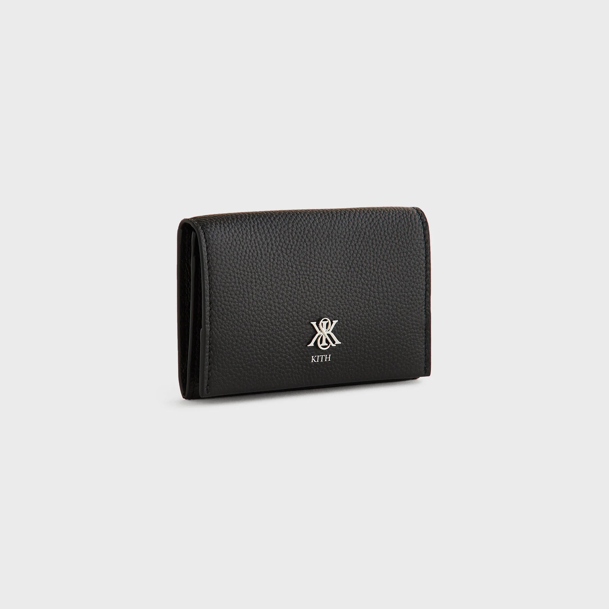 Kith Tumbled Leather Card Holder - Black - Image 3