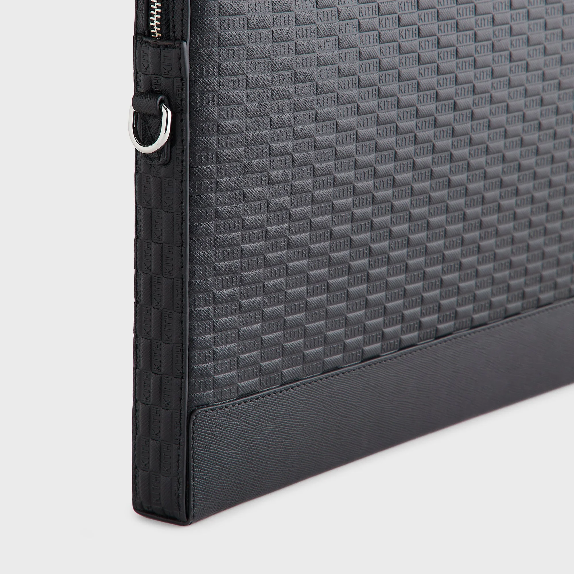 Kith Monogram Leather 15" Laptop Case - Black - Image 3