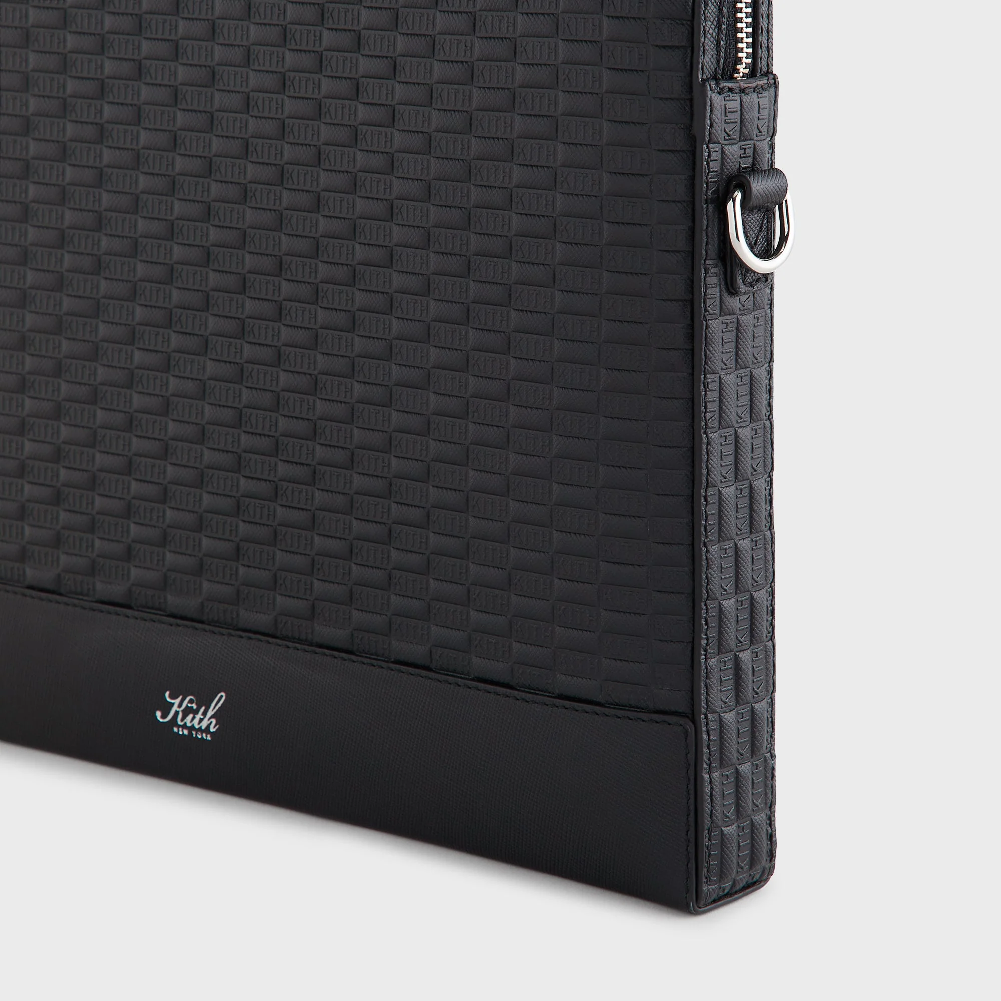 Kith Monogram Leather 15" Laptop Case - Black - Image 4