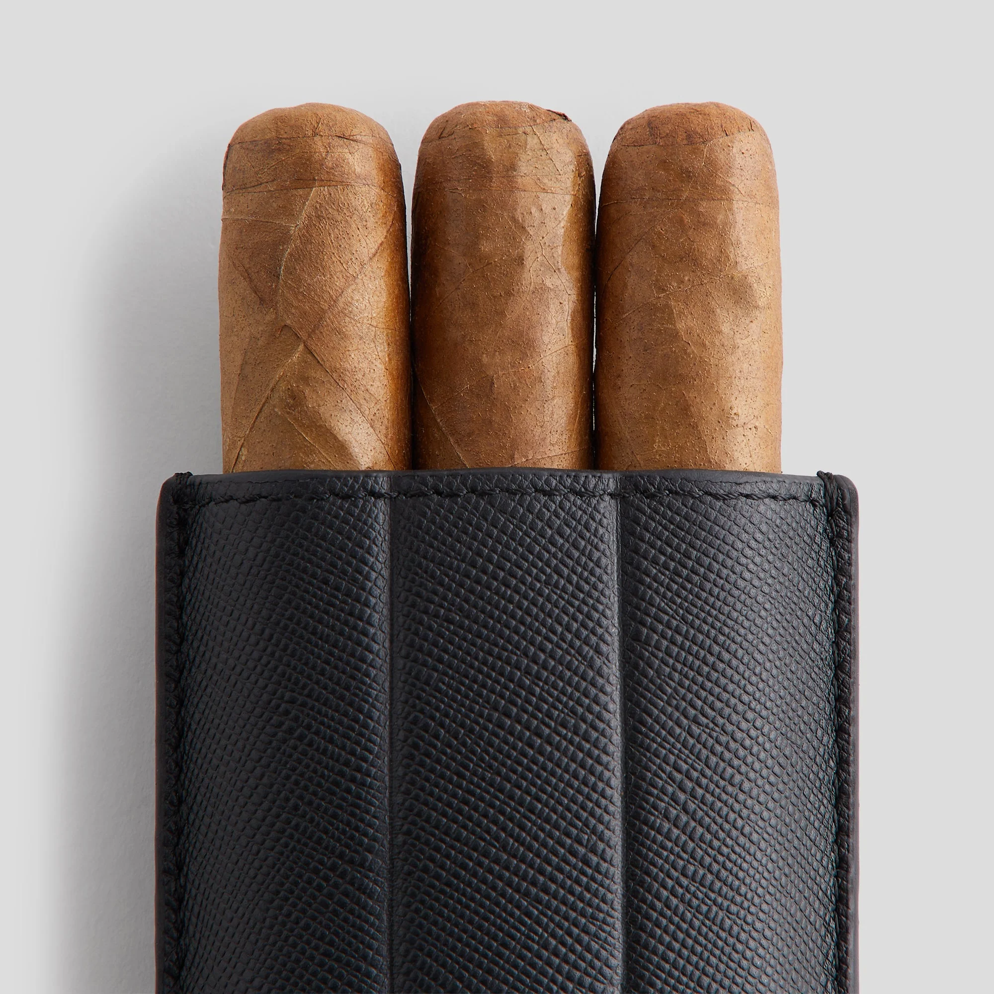 Kith Monogram Saffiano Leather Cigar Case - Black - Image 5