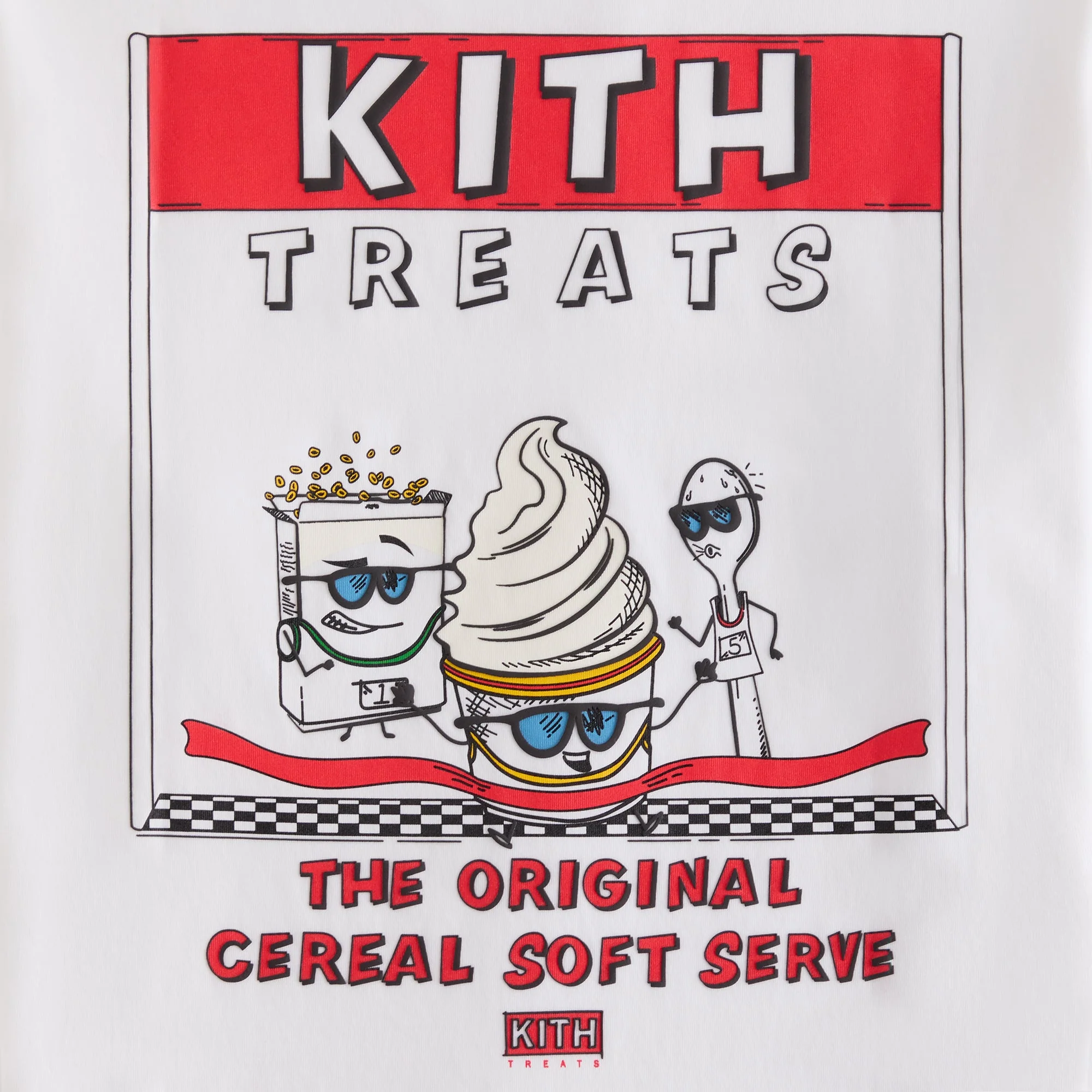 Kith Treats Finish Line Pocket Tee - White - Image 4