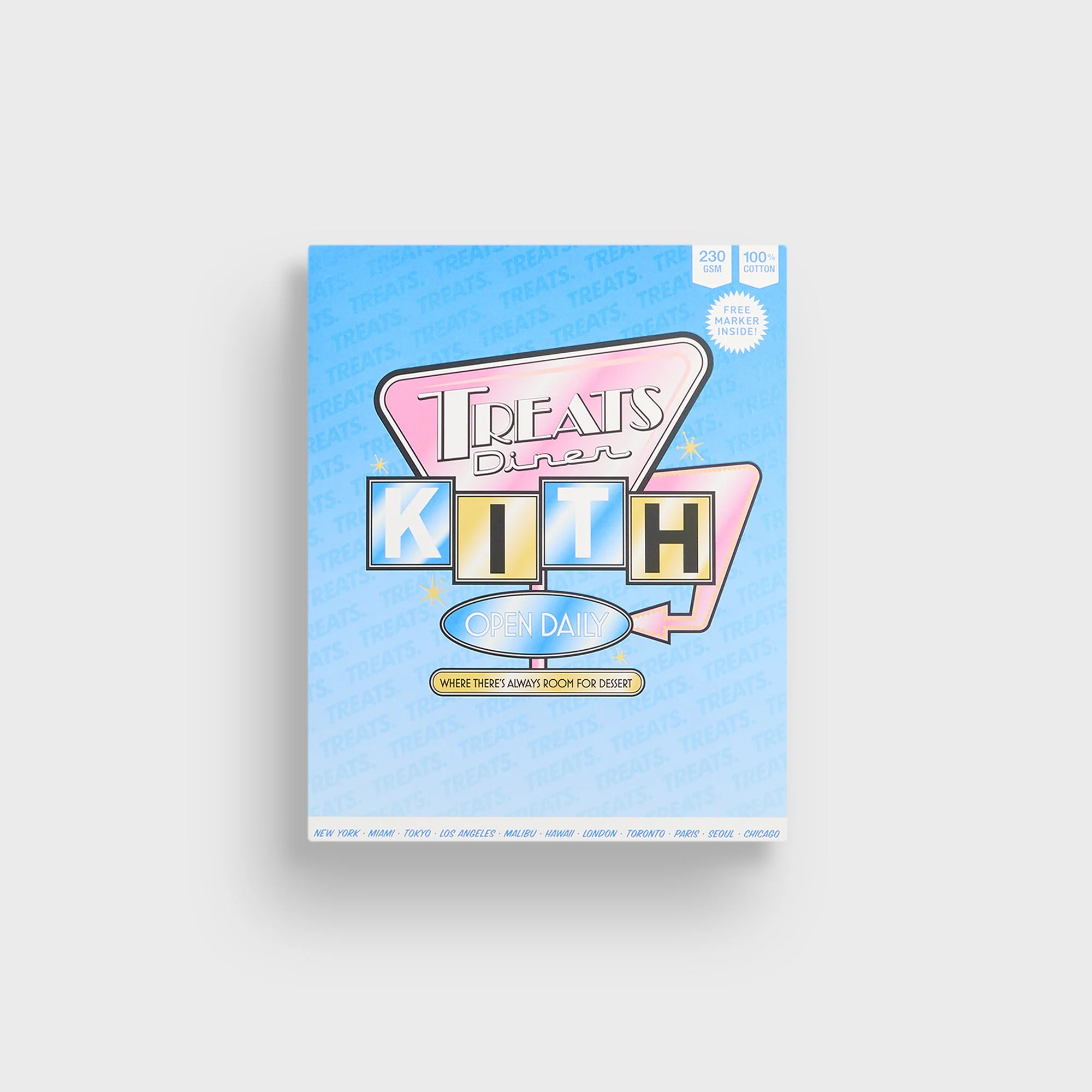 Kith Treats Diner Neon Sign Tee - Black - Image 5