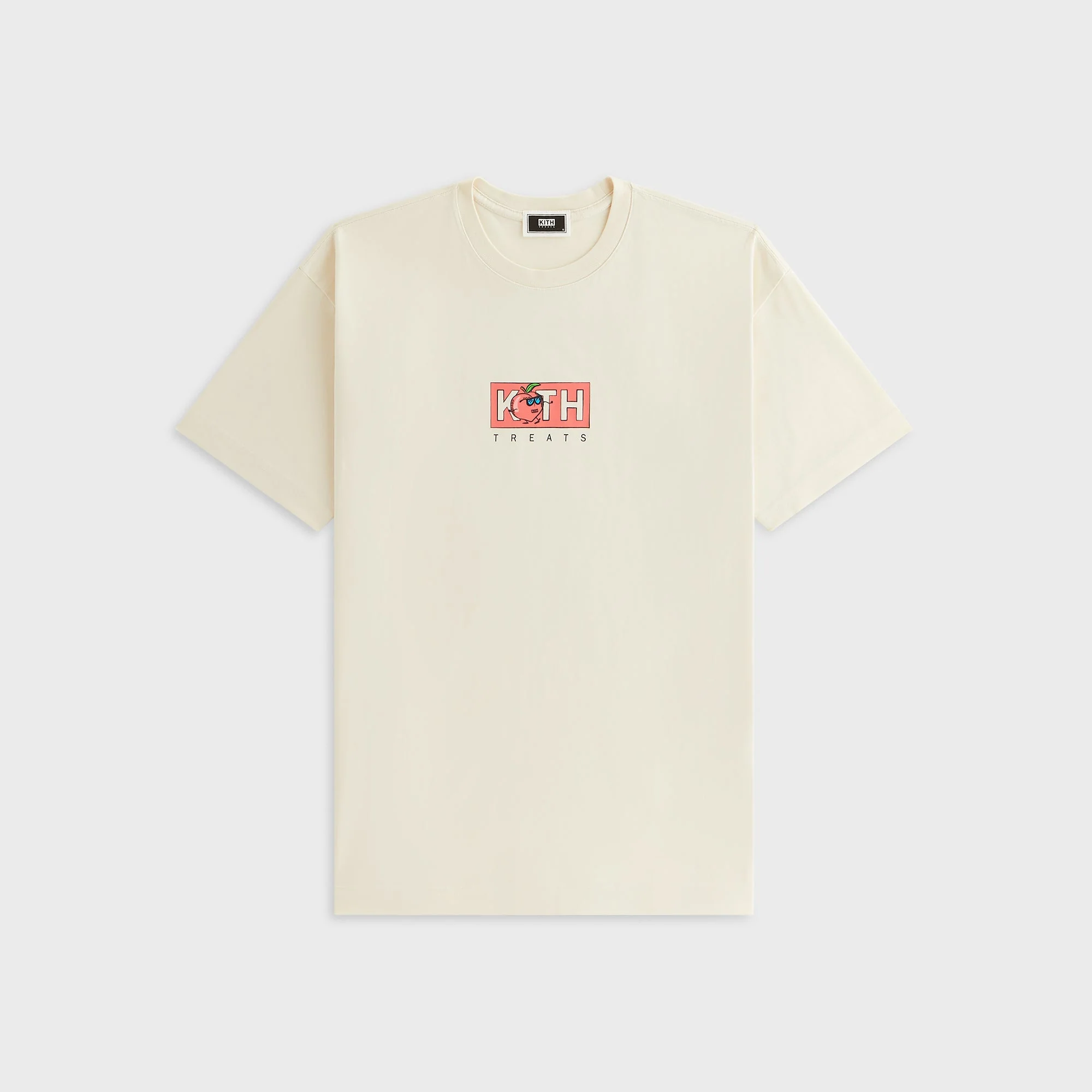Kith Treats Peach Classic Logo Tee - Sandrift