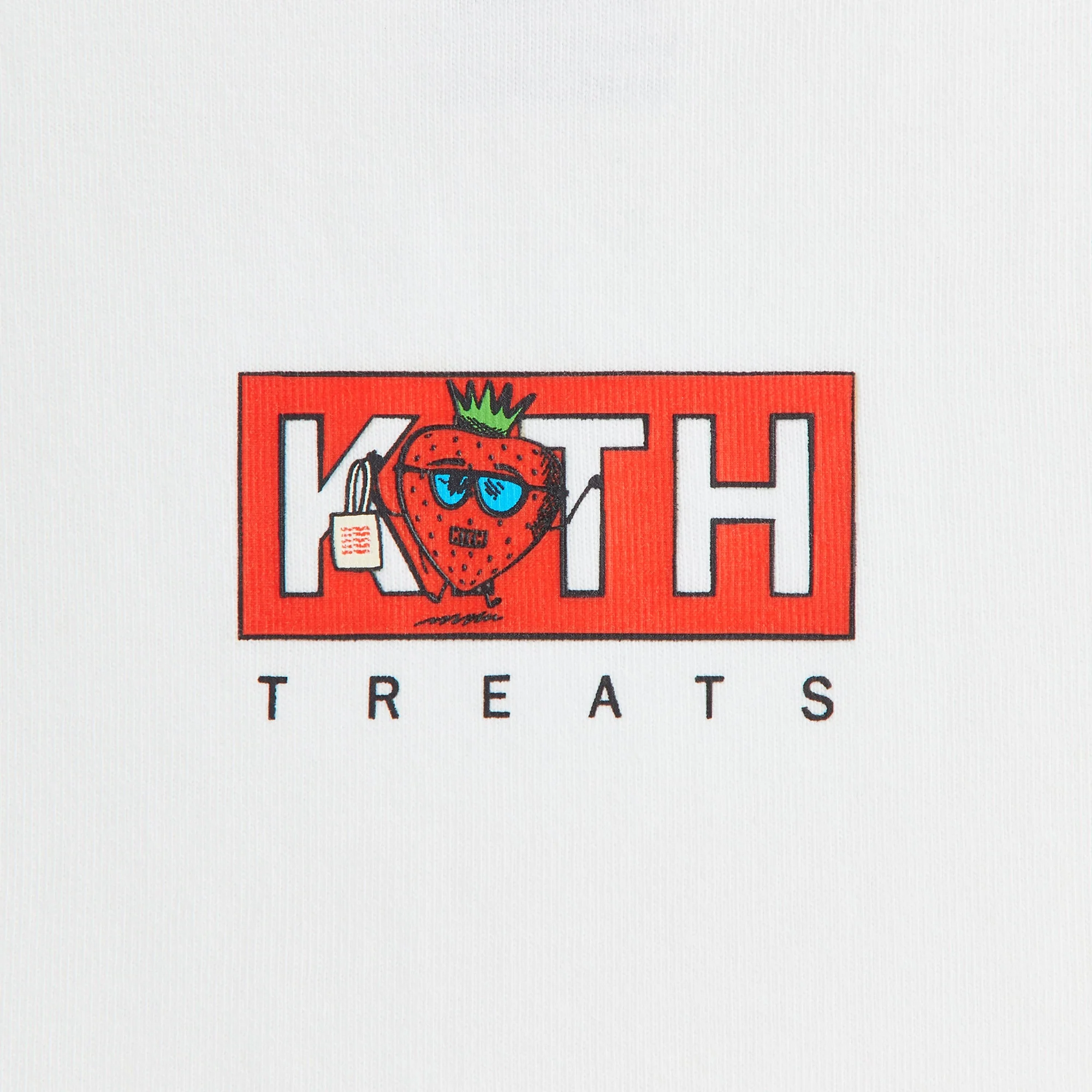 Kith Kids Treats Strawberry Classic Logo Tee - White - Image 3