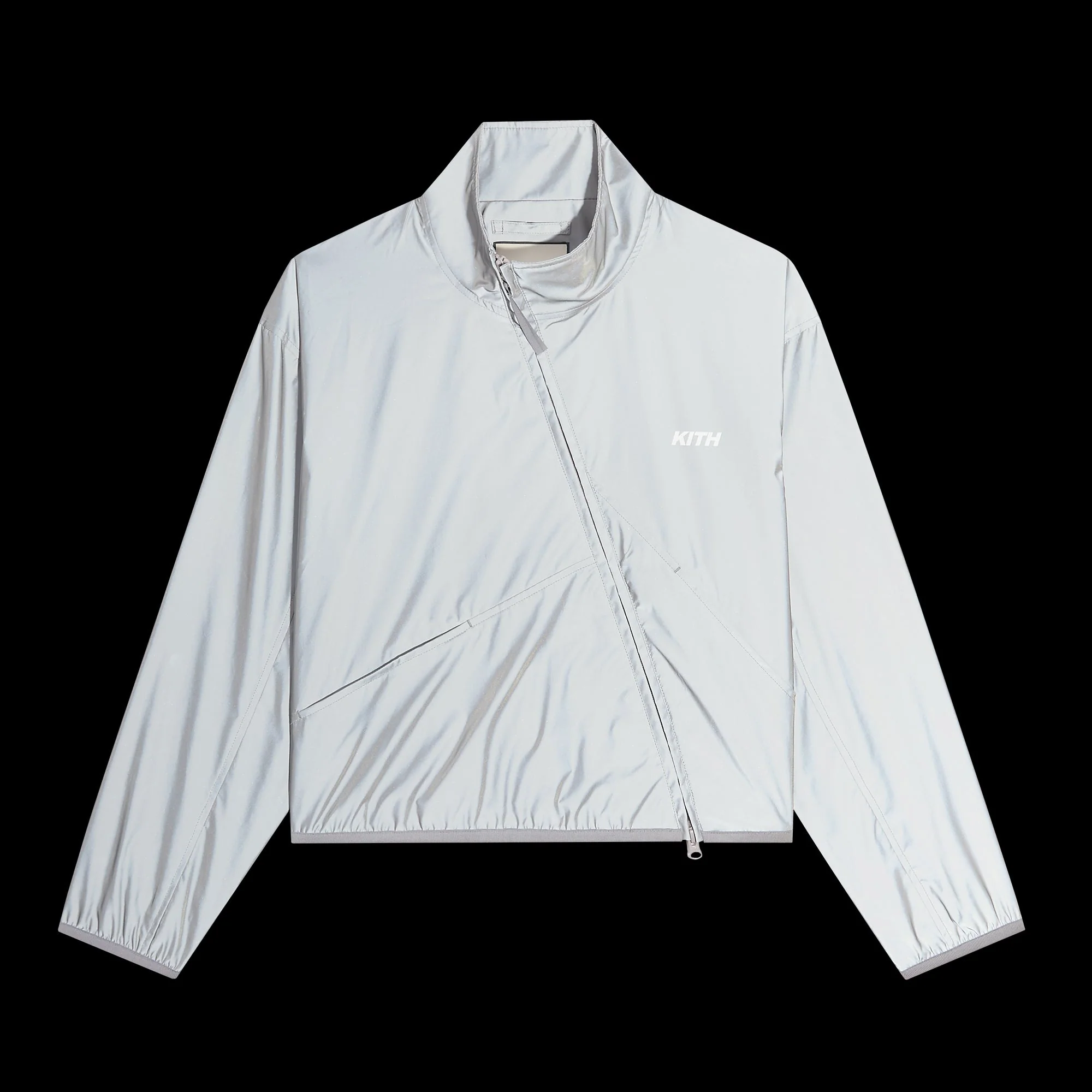 Kith Women Akari Reflective Asymmetrical Jacket - Reflective - Image 5