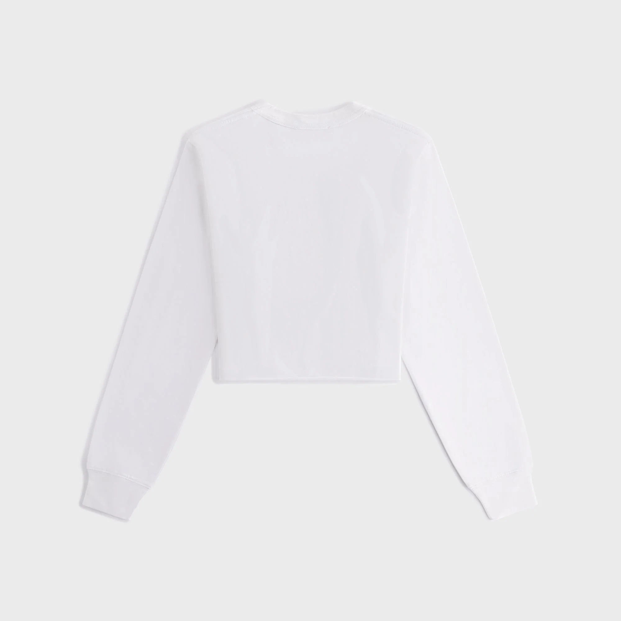 Kith Women Lucy Cropped Long Sleeve II Tee - White - Image 3