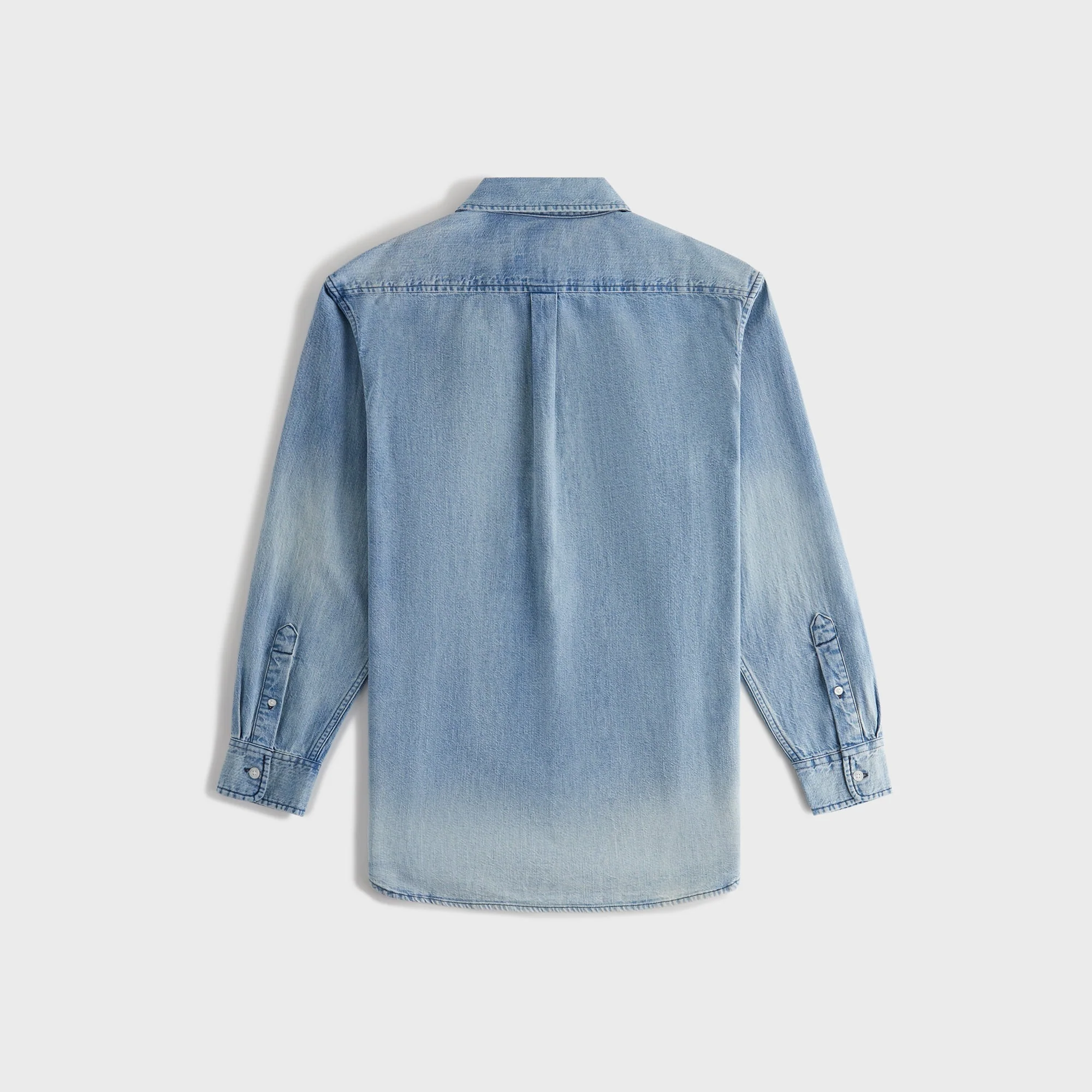 Kith Women Ora II Denim Shirt - Harper Mid Wash - Image 3