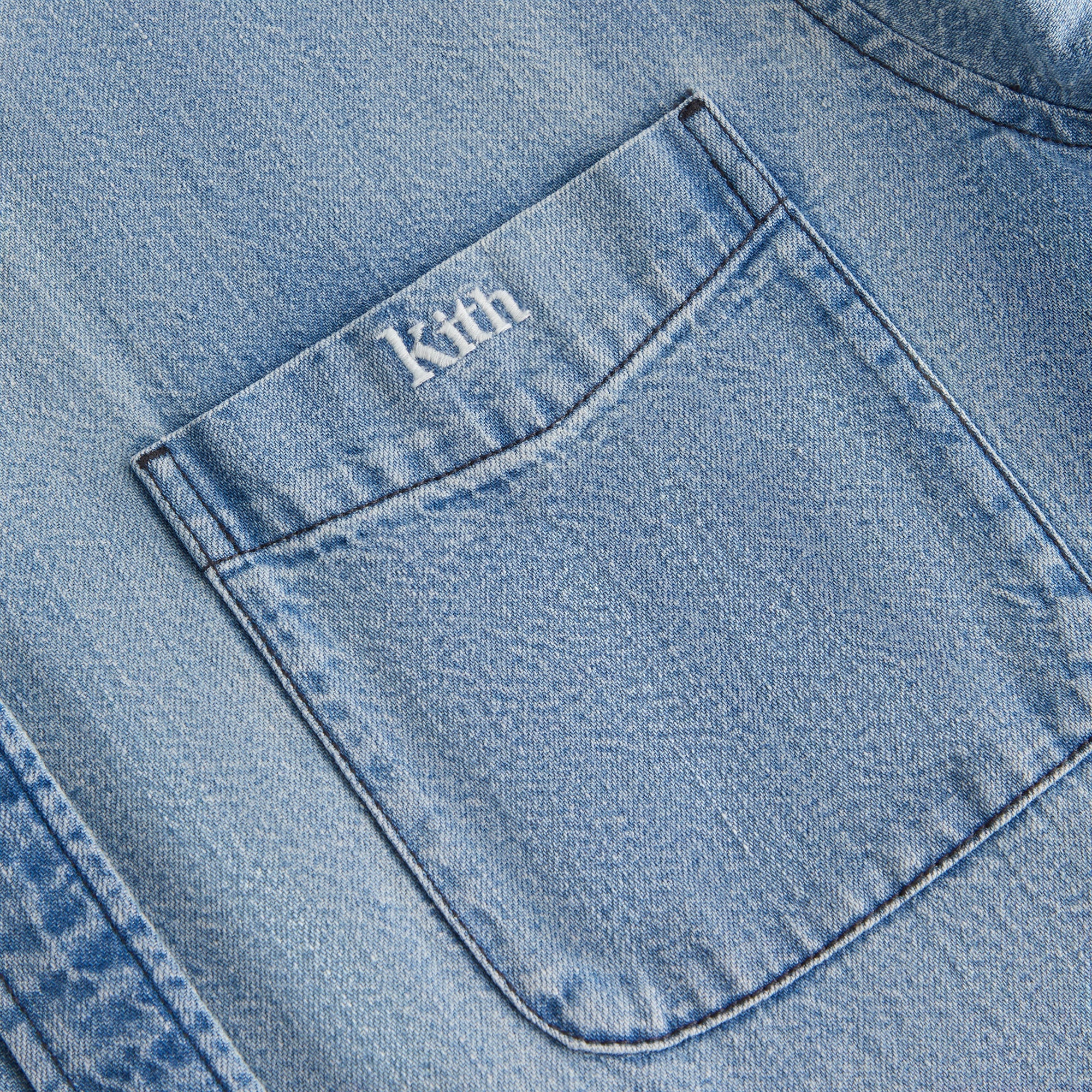 Kith Women Ora II Denim Shirt - Harper Mid Wash - Image 4