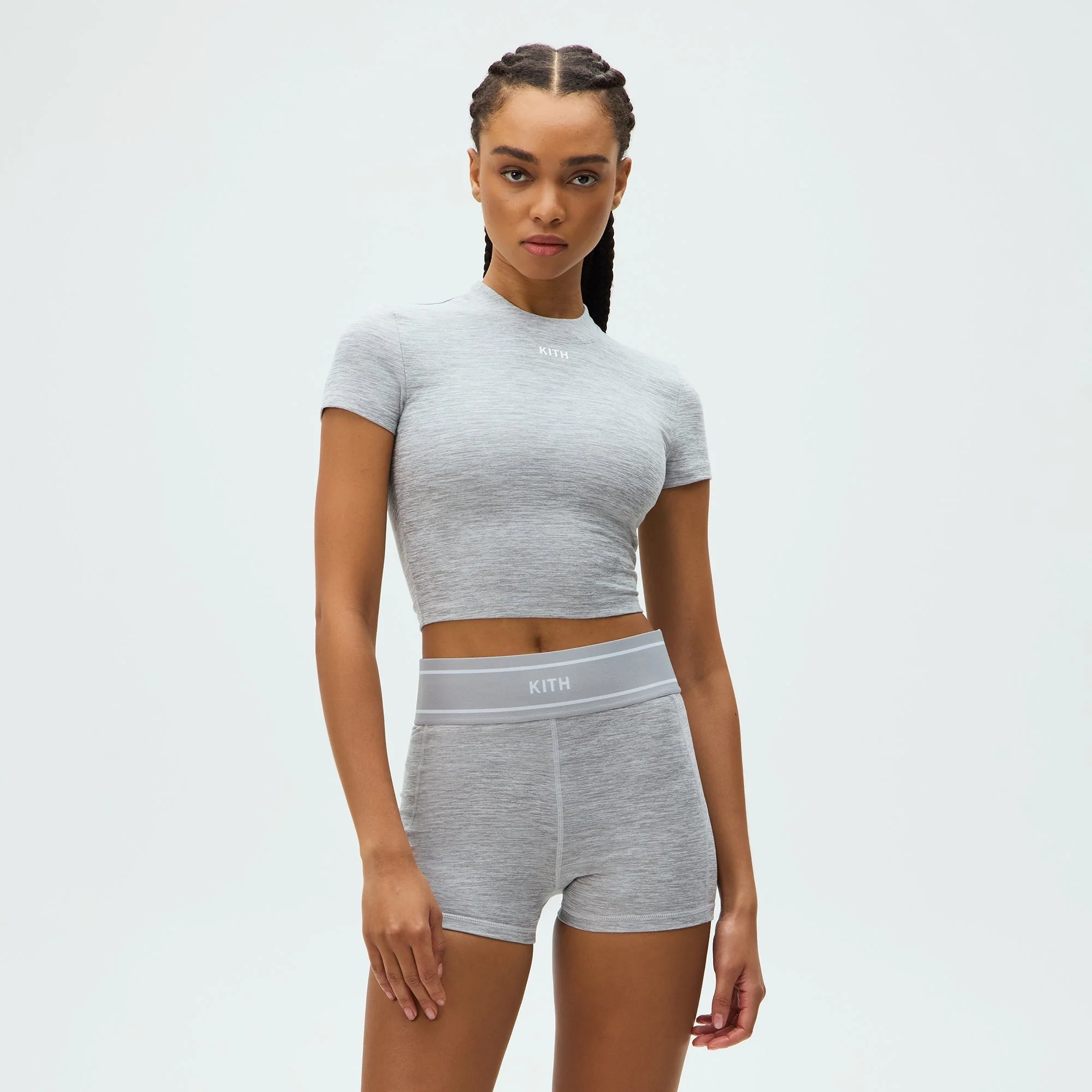 Kith Women Mulberry II Active Tee - Cool Heather Grey - Image 2