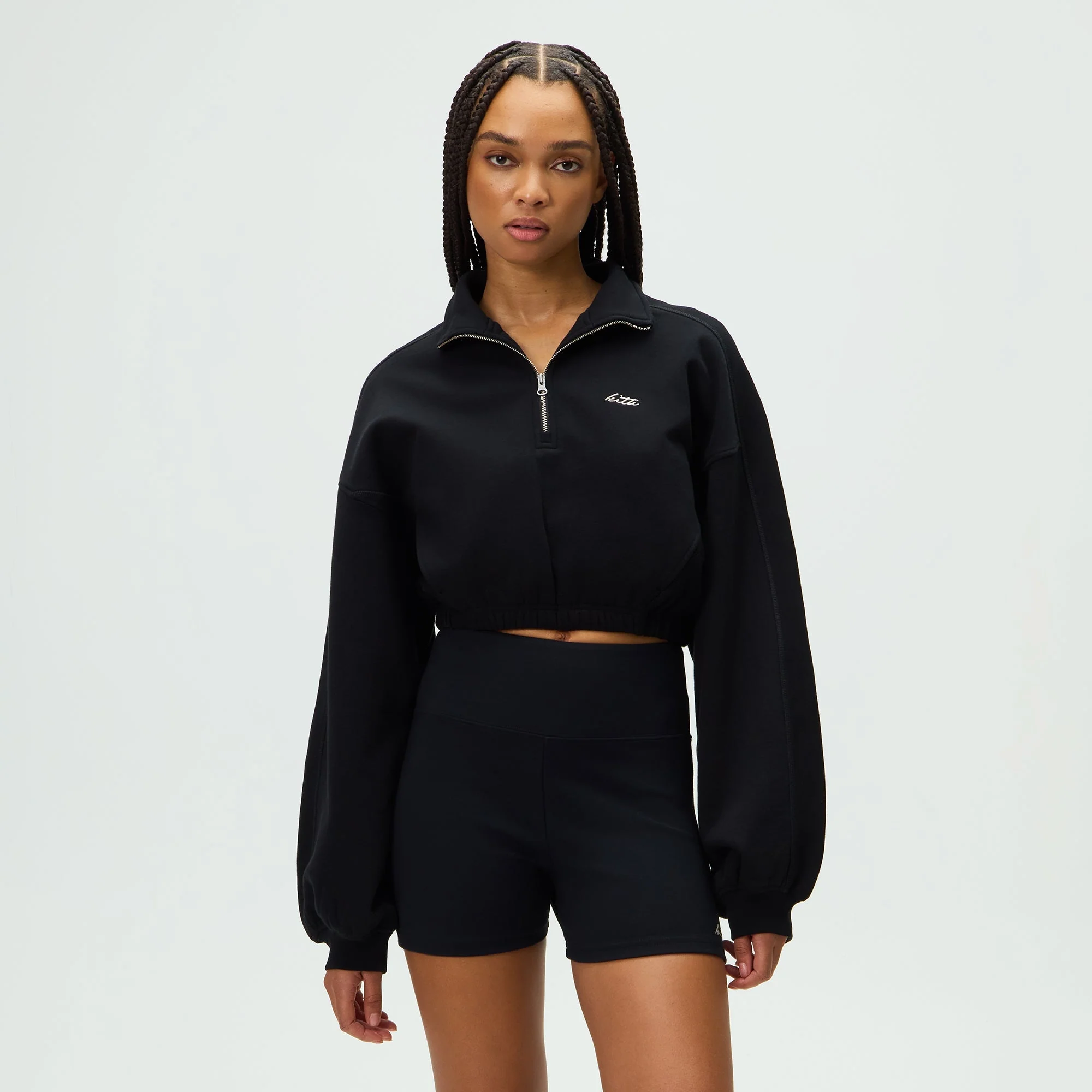 Kith Women Blair Quarter Zip - Black - Image 2