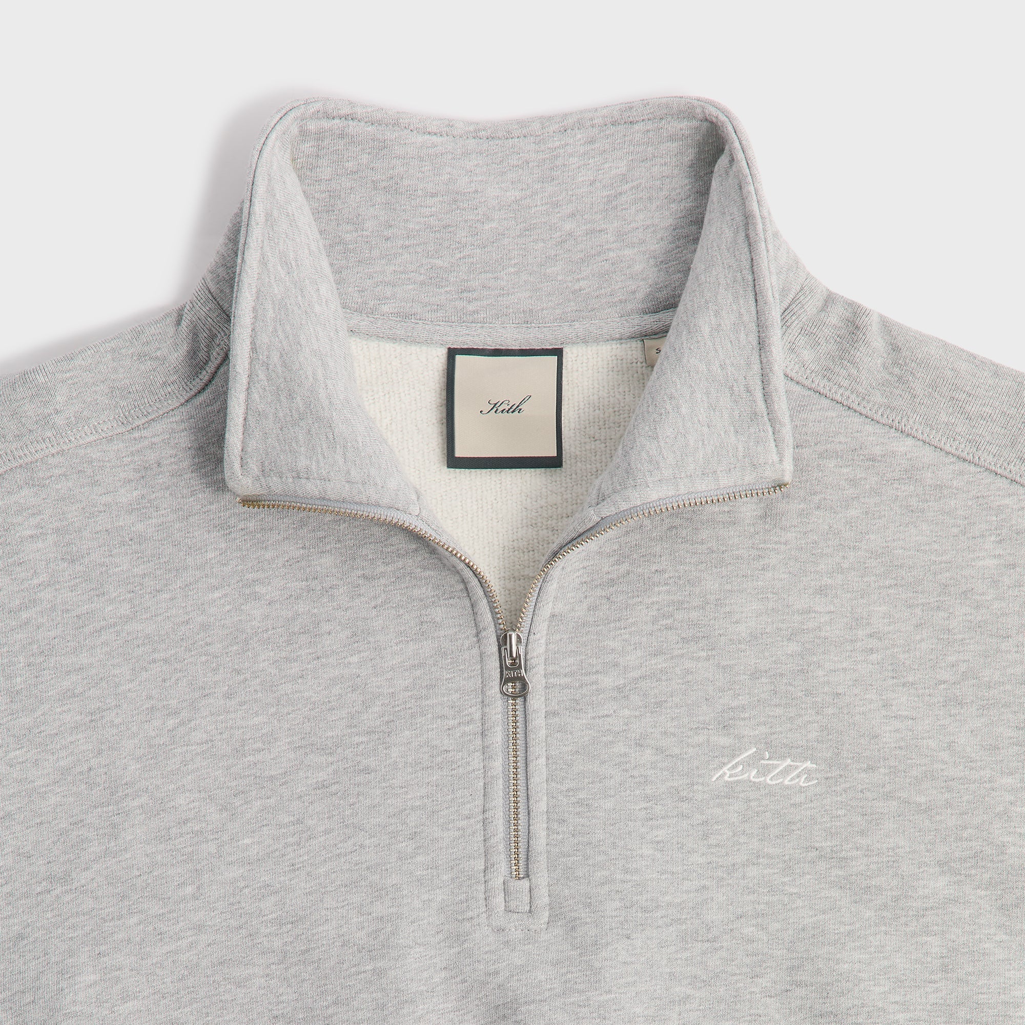 Kith Women Blair Quarter Zip - Cool Heather Grey - Image 4