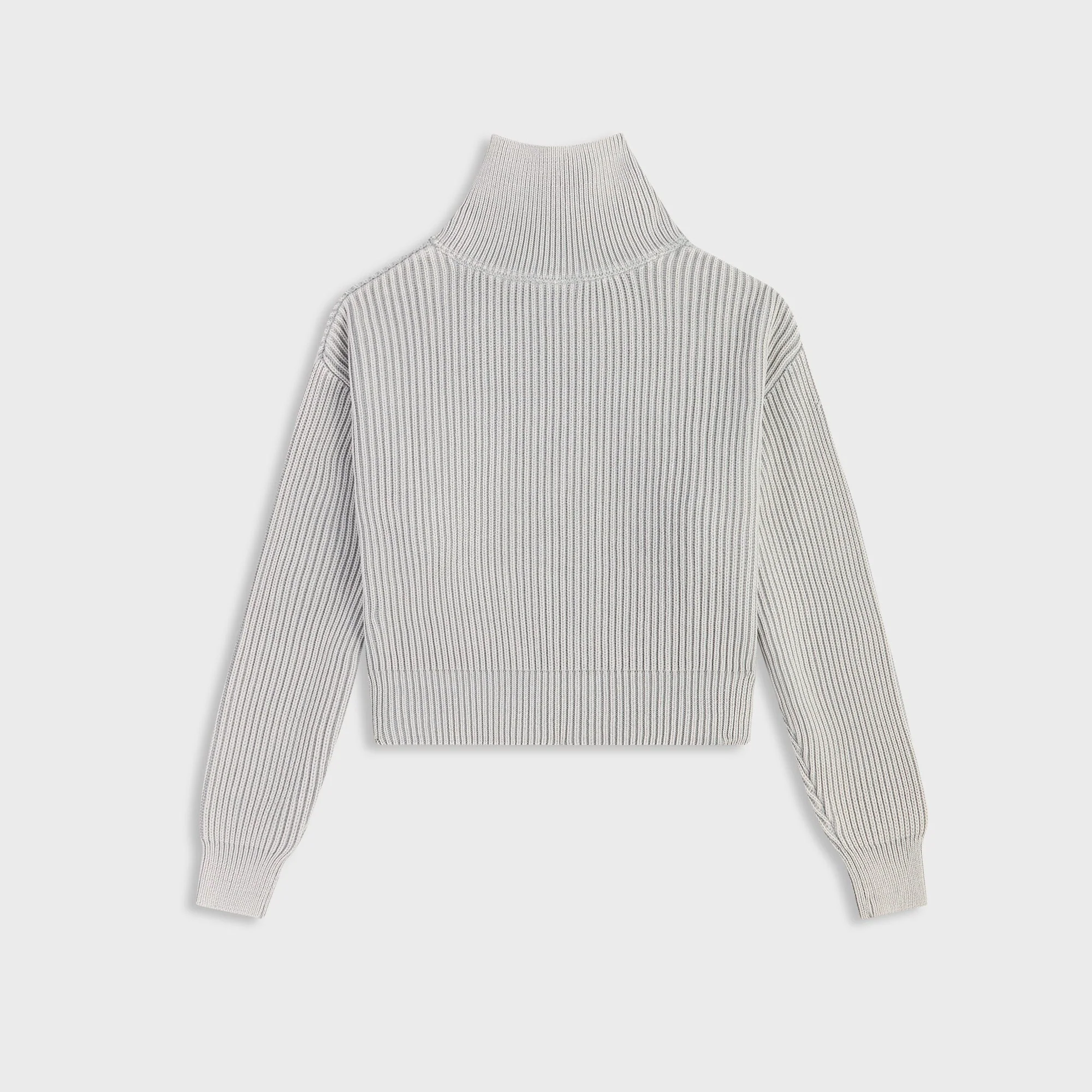 Kith Women Wyler III Asymmetrical Zip Sweater - Mist - Image 3