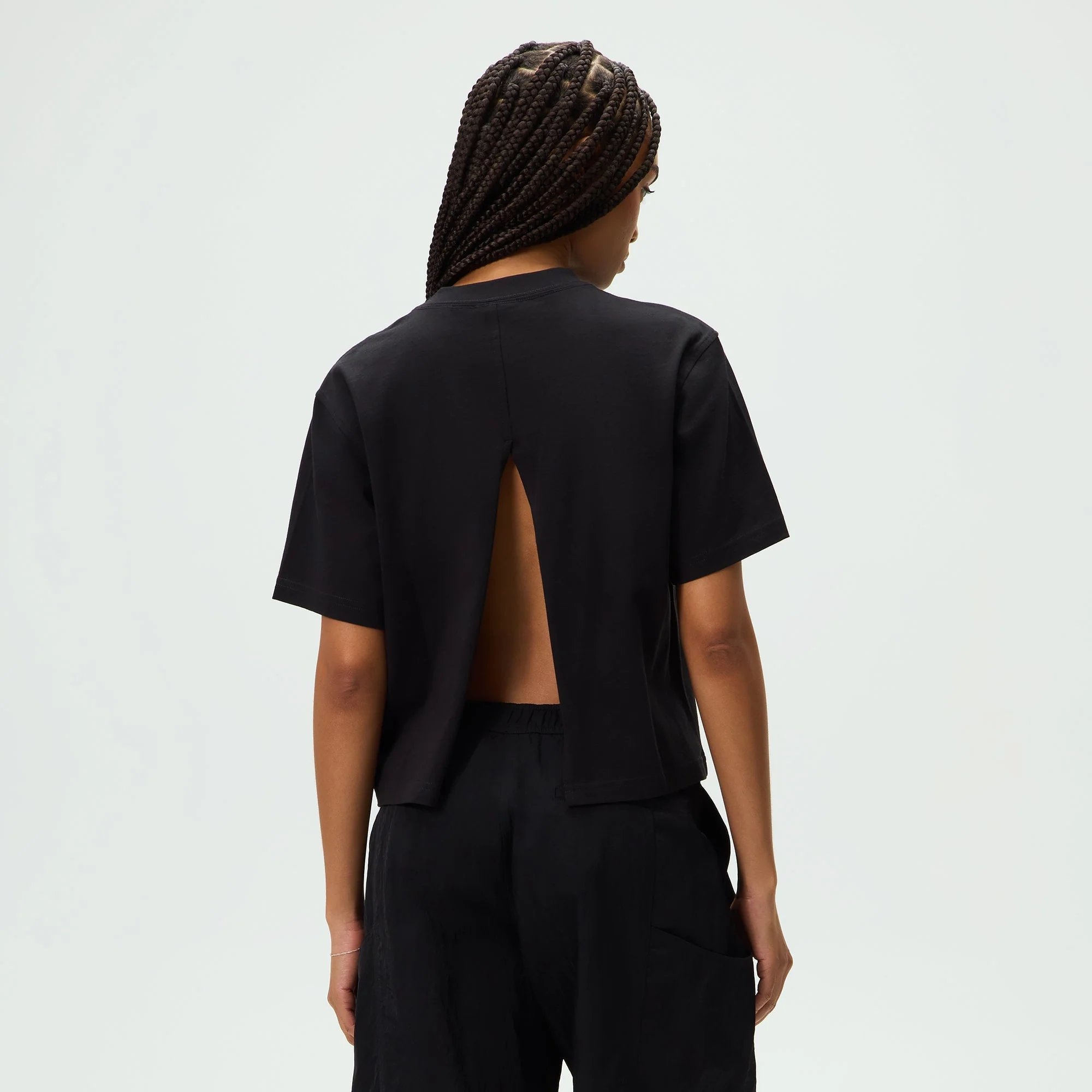 Kith Women Syril Split Back Tee - Black - Image 3