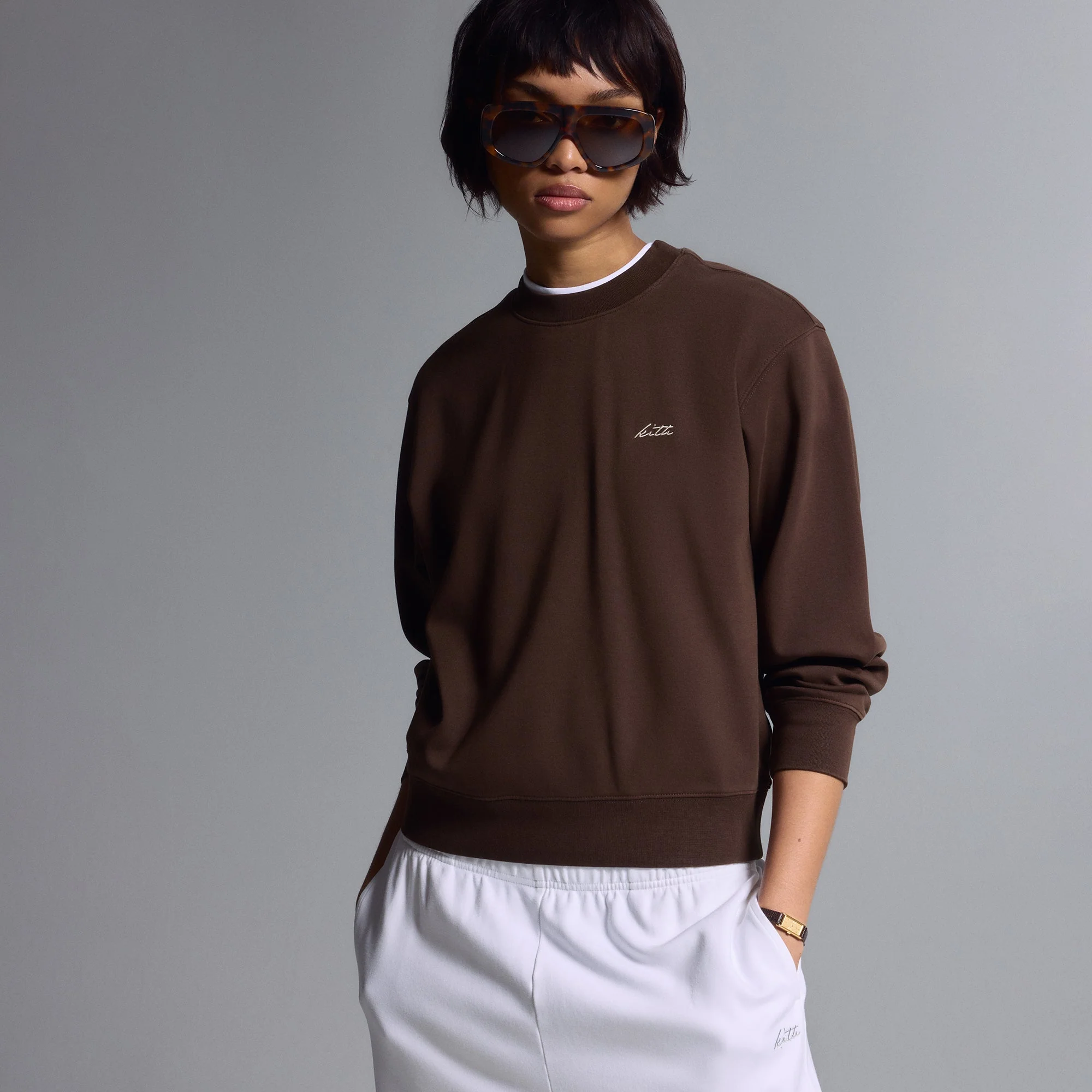 Kith Women Asher Script Crewneck - Legacy - Image 2