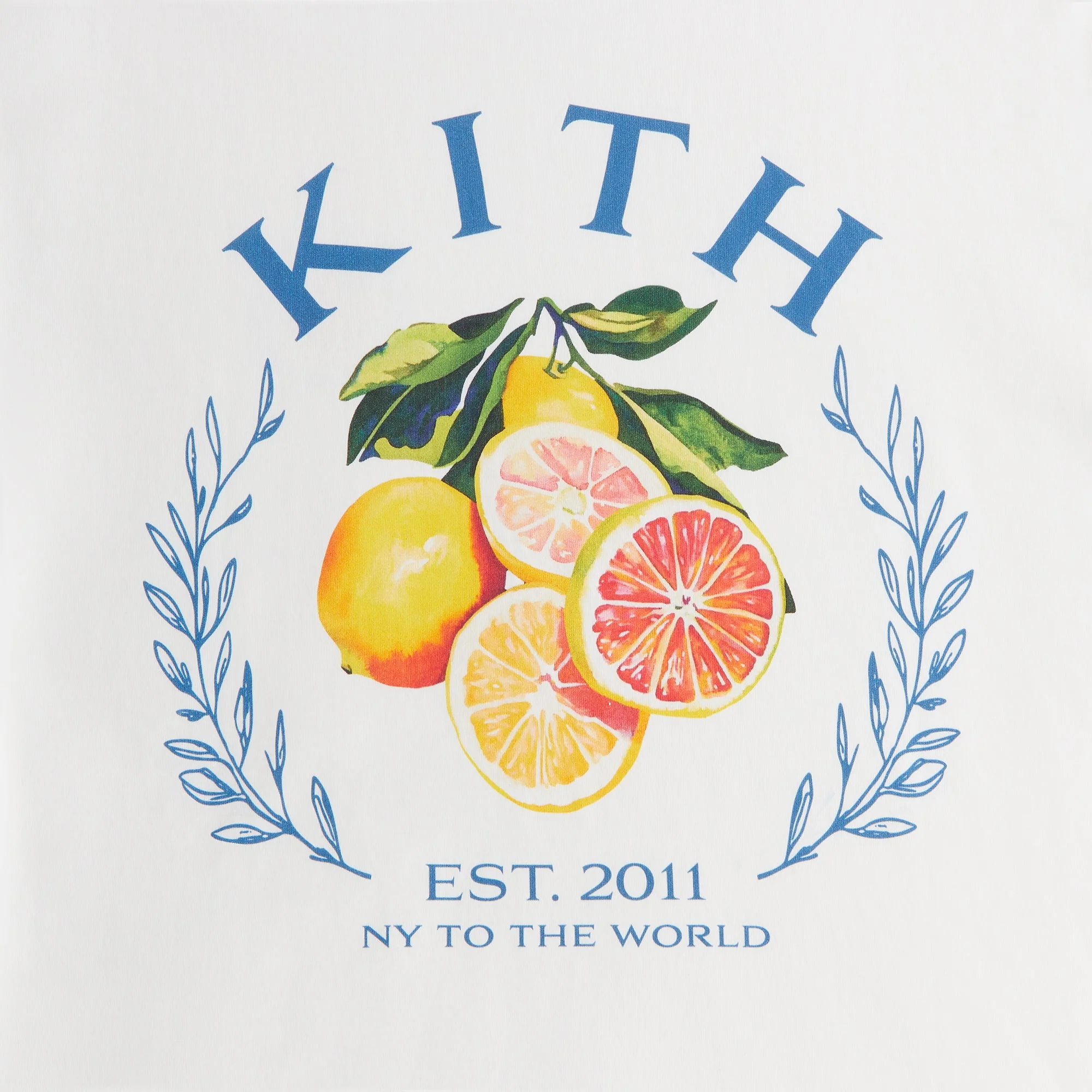 Kith Women Vintage Citrus Crest Tee - White - Image 5