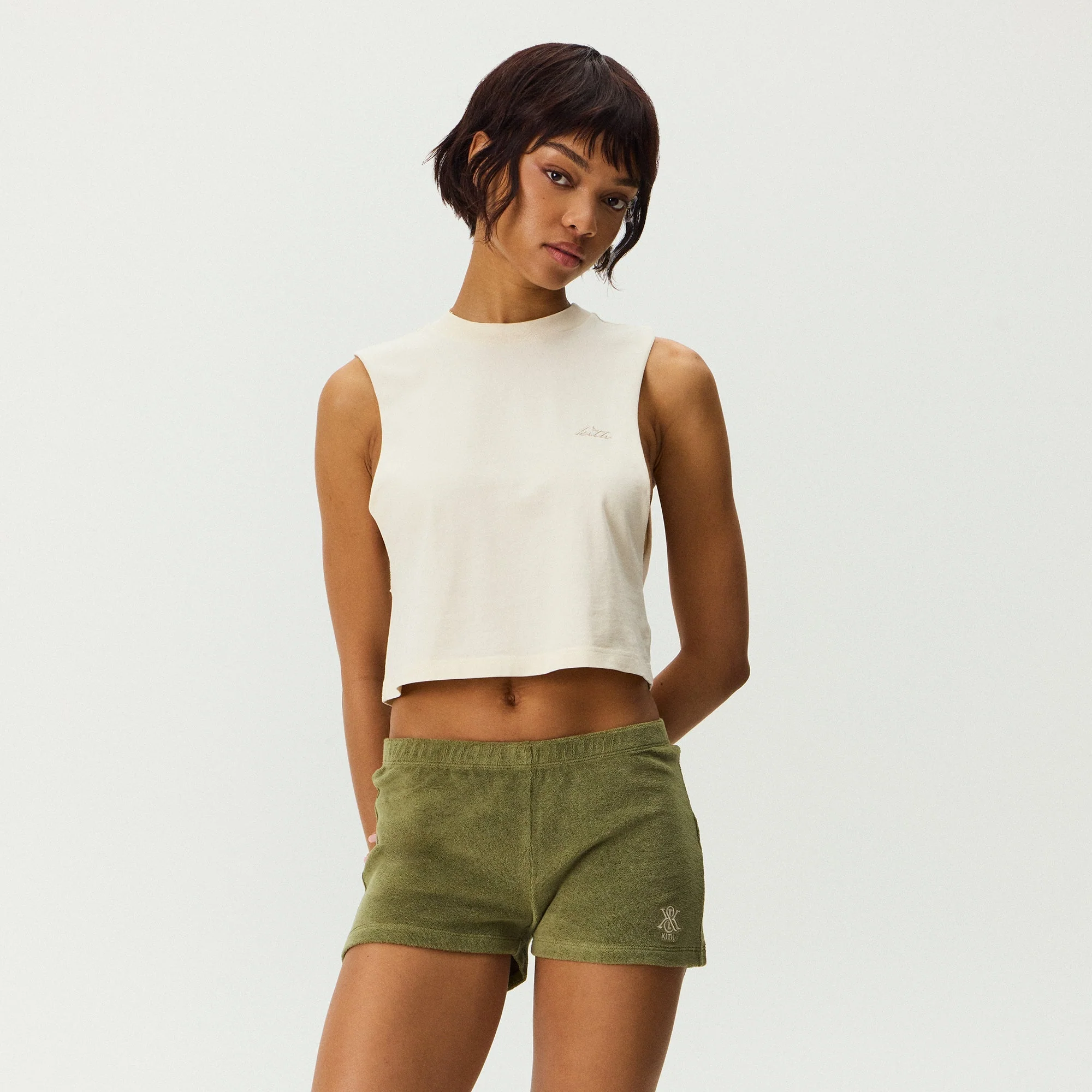 Kith Women Sarah Vintage Muscle Tank - Sandrift - Image 2