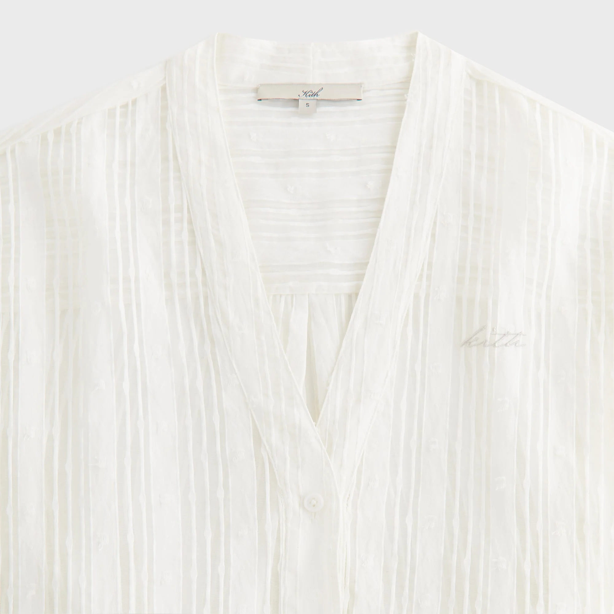 Kith Women Carmyn Sheer Cardigan Shirt - White - Image 5