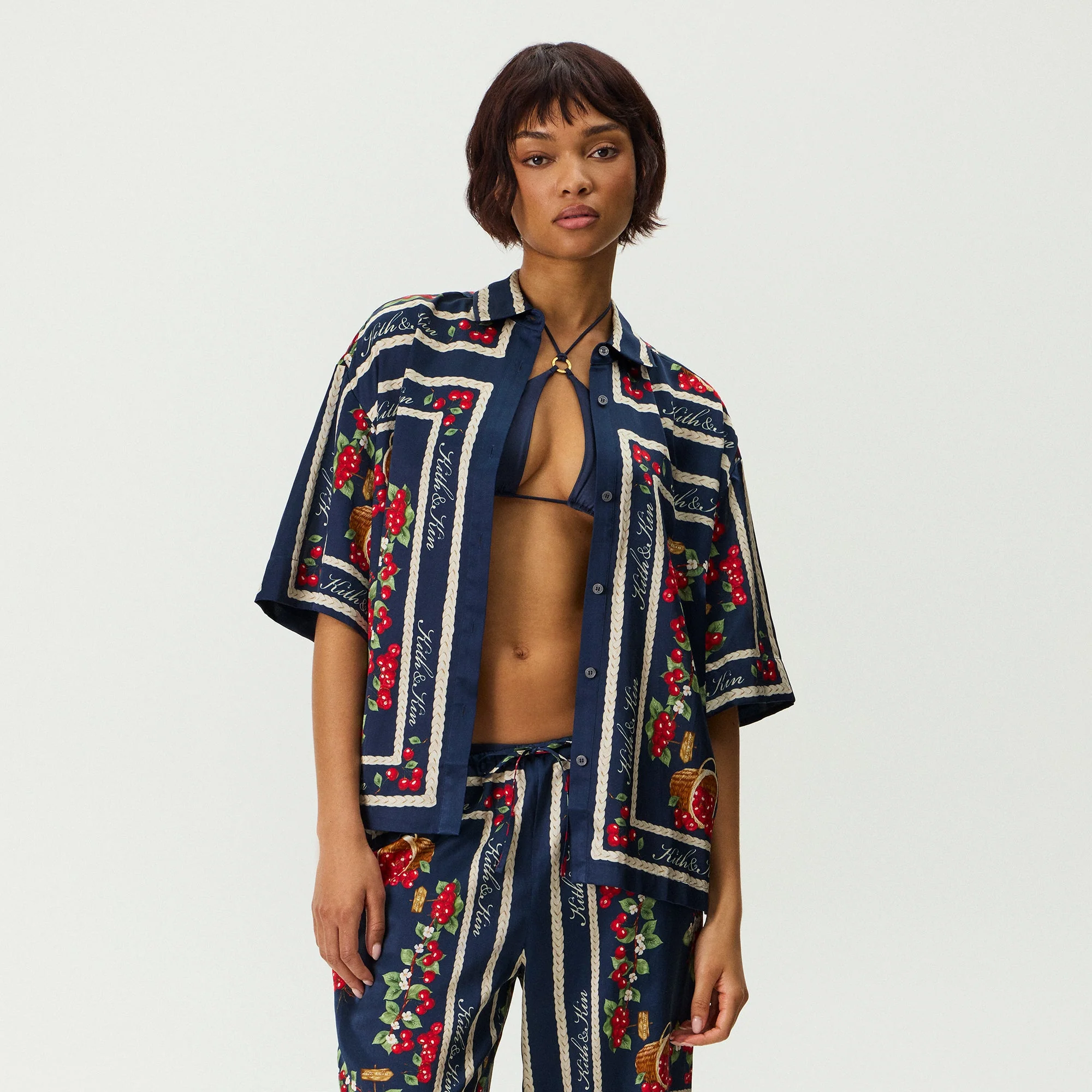 Kith Women Mari Cherry Shirt - Nocturnal - Image 3