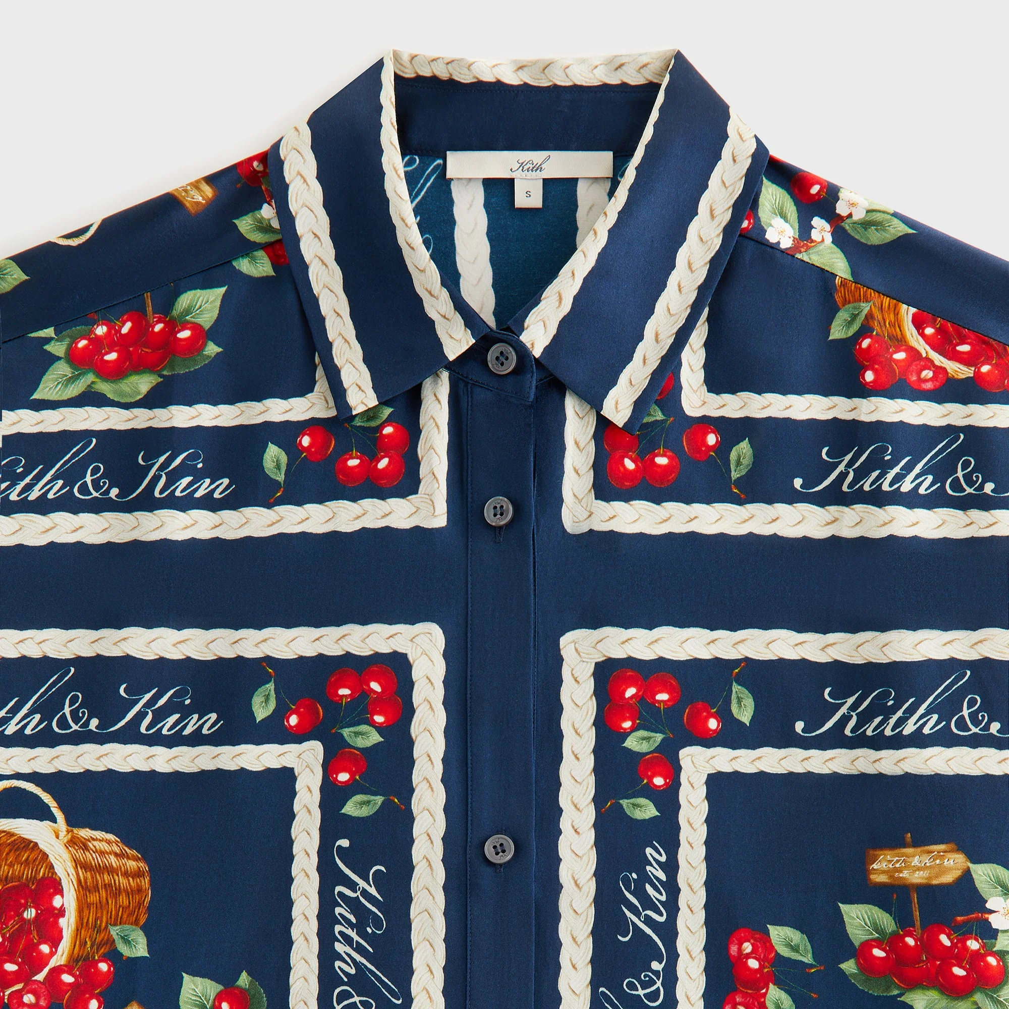 Kith Women Mari Cherry Shirt - Nocturnal - Image 6