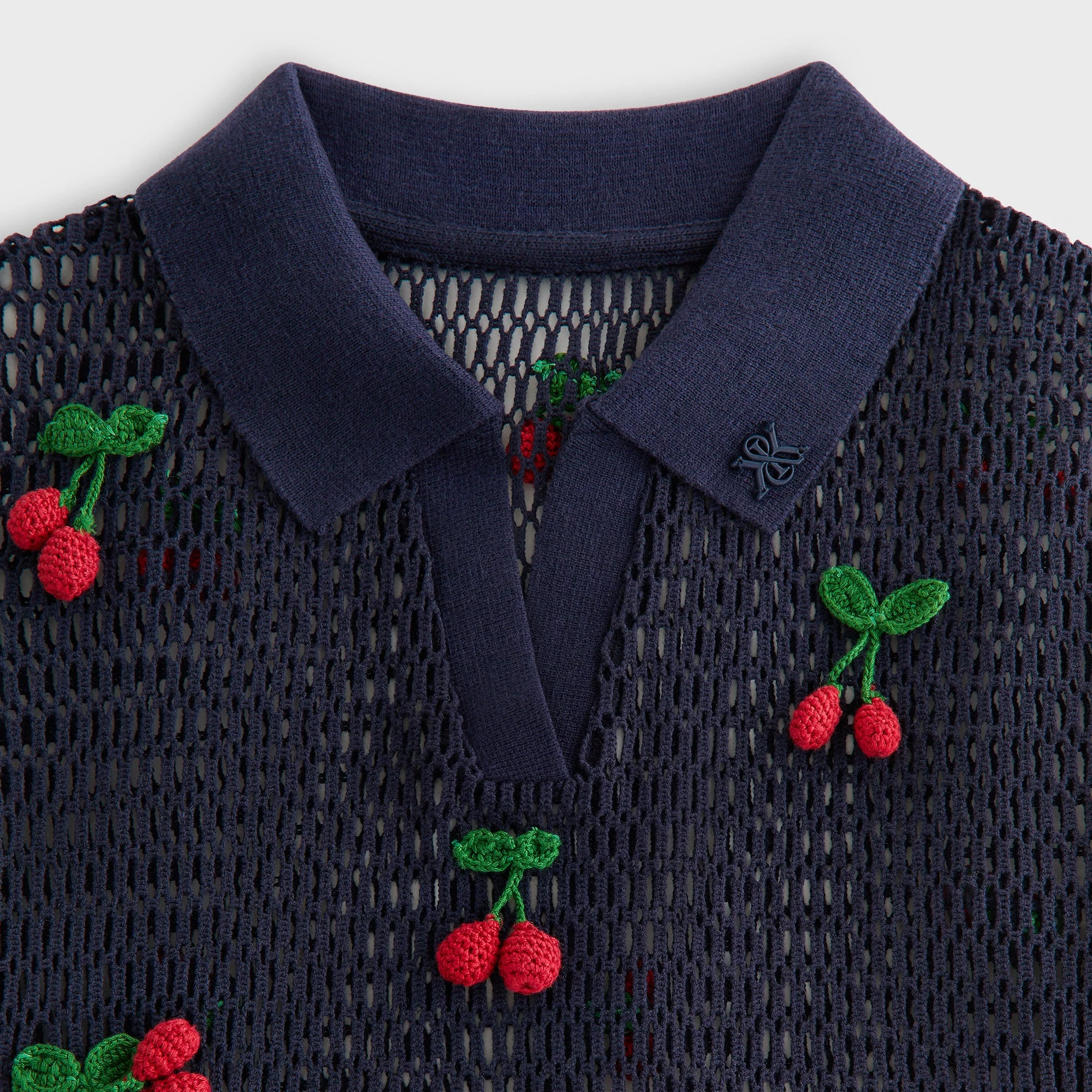 Kith Women Hedi Cherry Sweater Polo - Nocturnal - Image 4