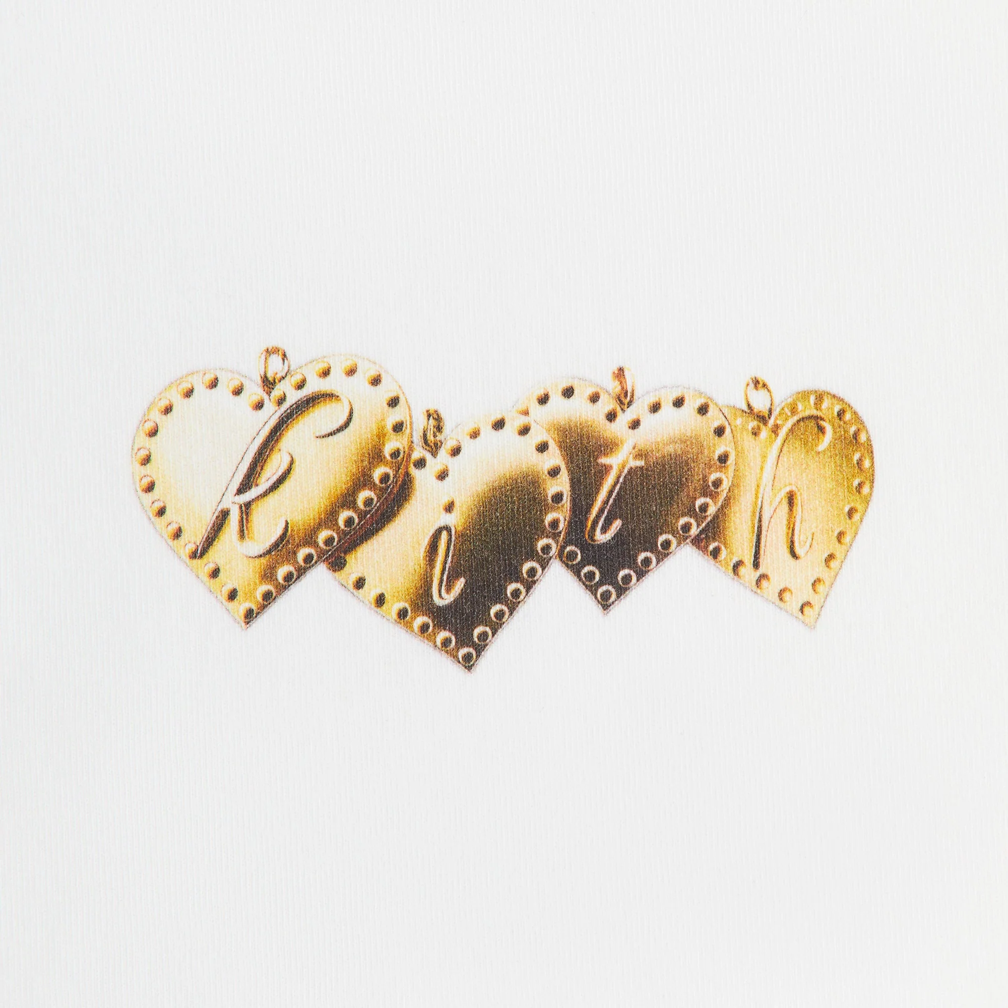 Kith Women Mulberry Vintage Heart Charm Tee - White - Image 4