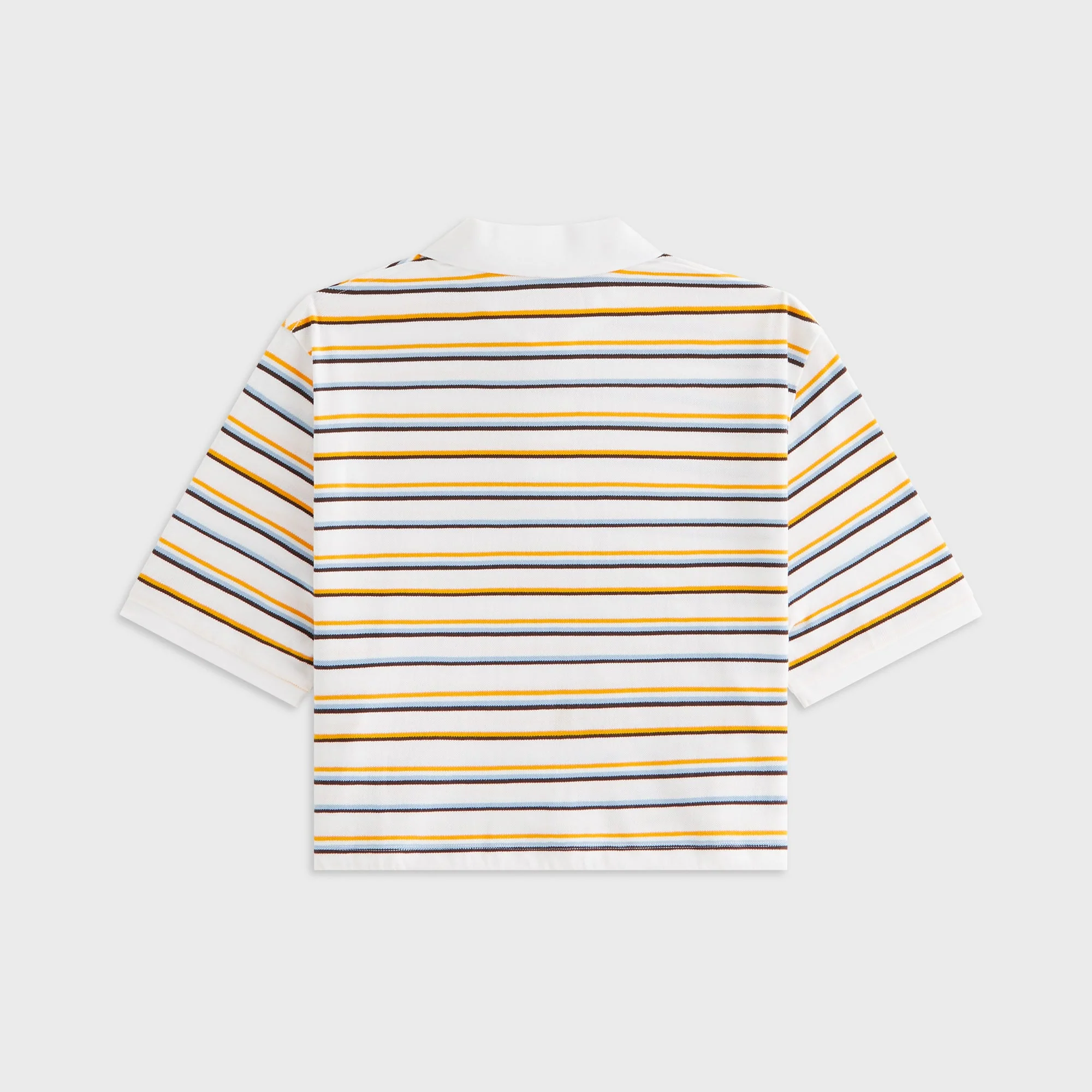 Kith Women Sadie Stripe Pique Polo - White - Image 3