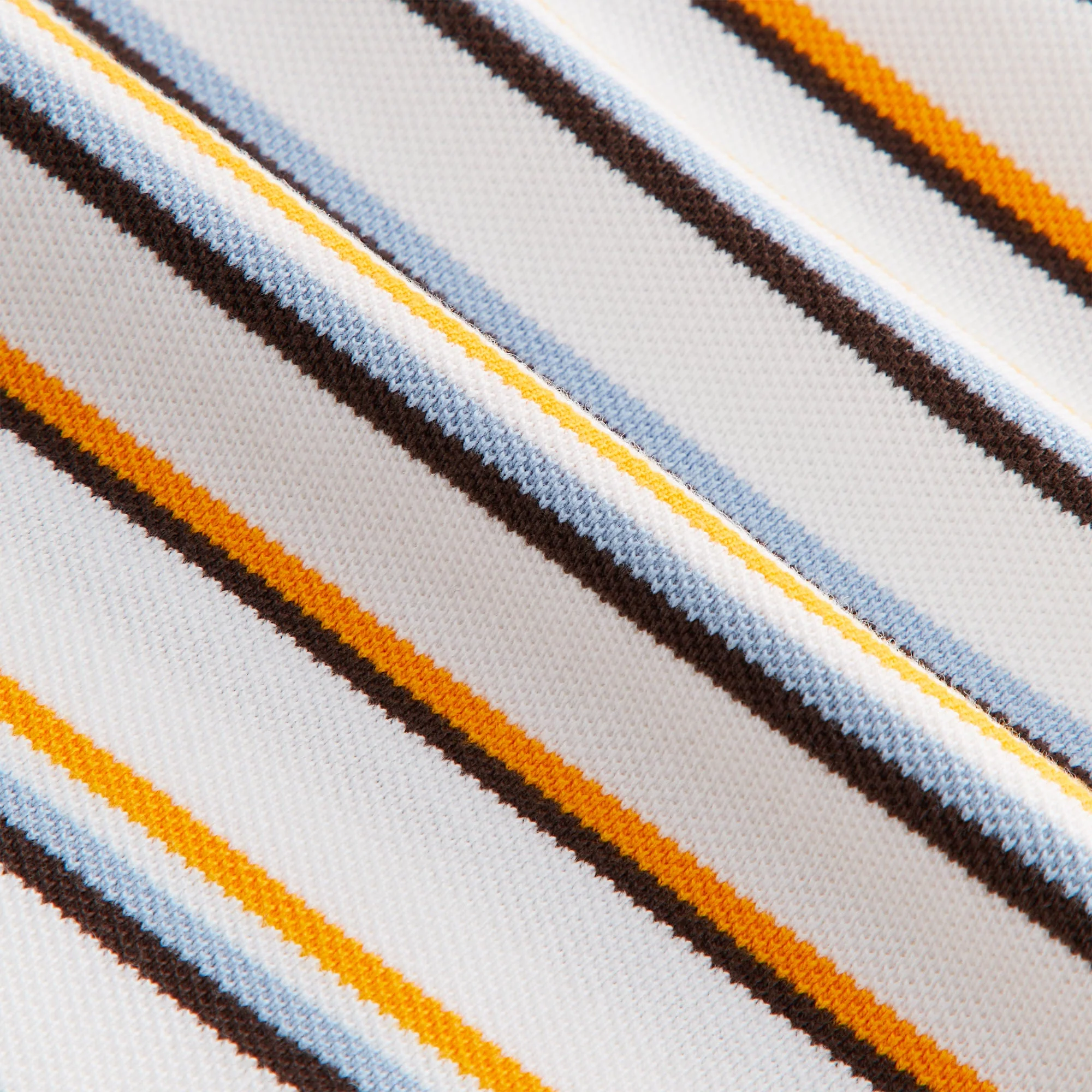 Kith Women Sadie Stripe Pique Polo - White - Image 5