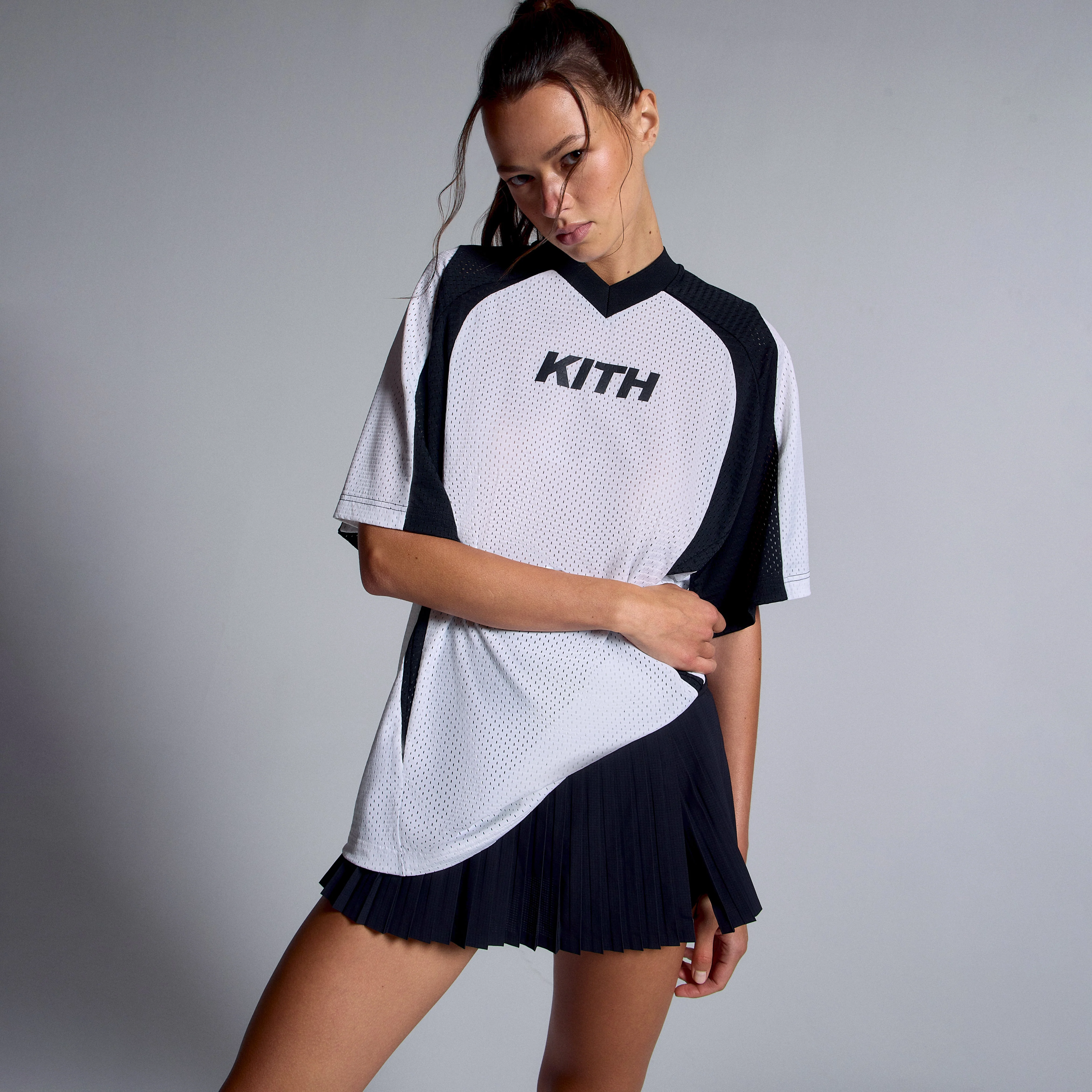 Kith Women Ridley II Mesh Short Sleeve Tee - White - Image 3
