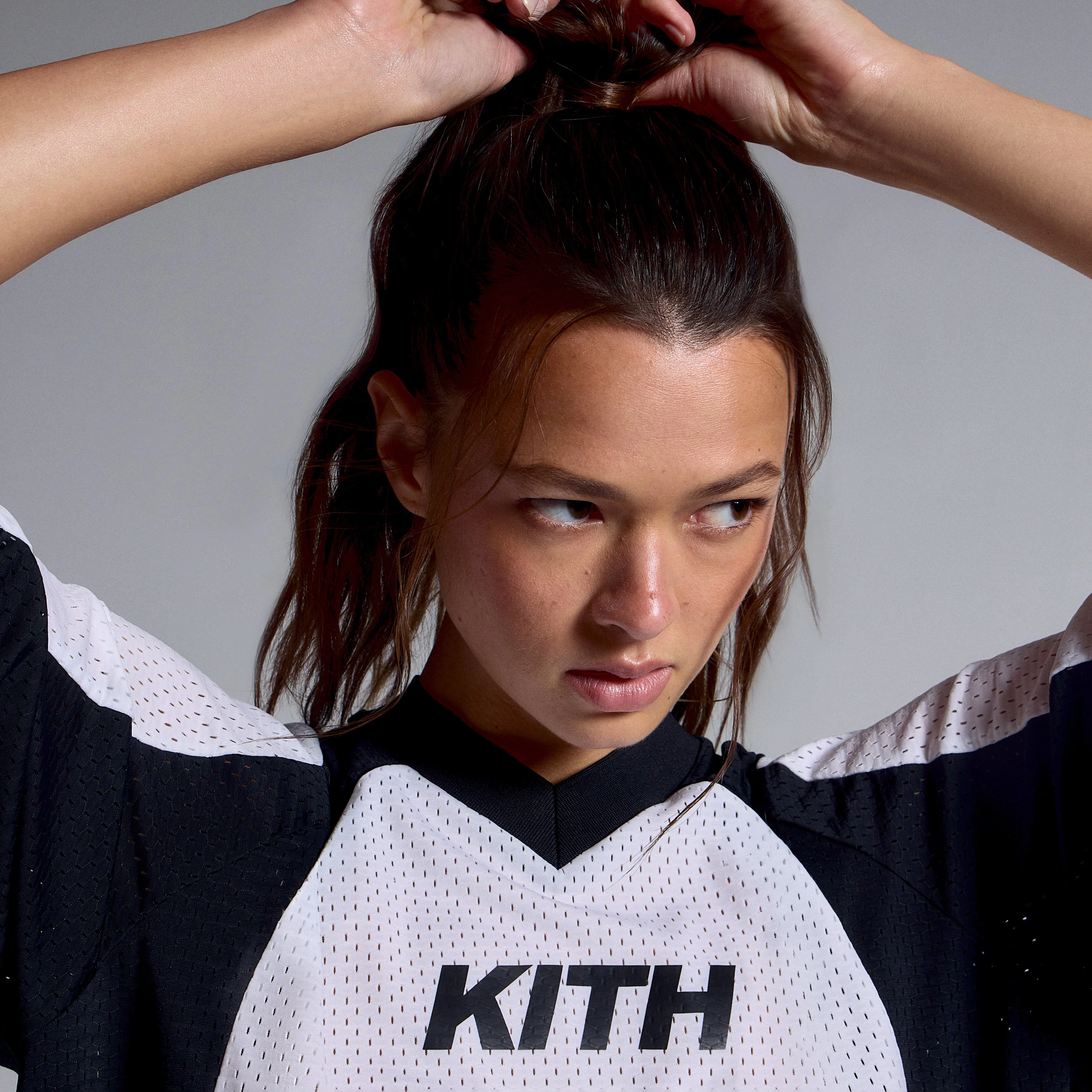 Kith Women Ridley II Mesh Short Sleeve Tee - White - Image 4