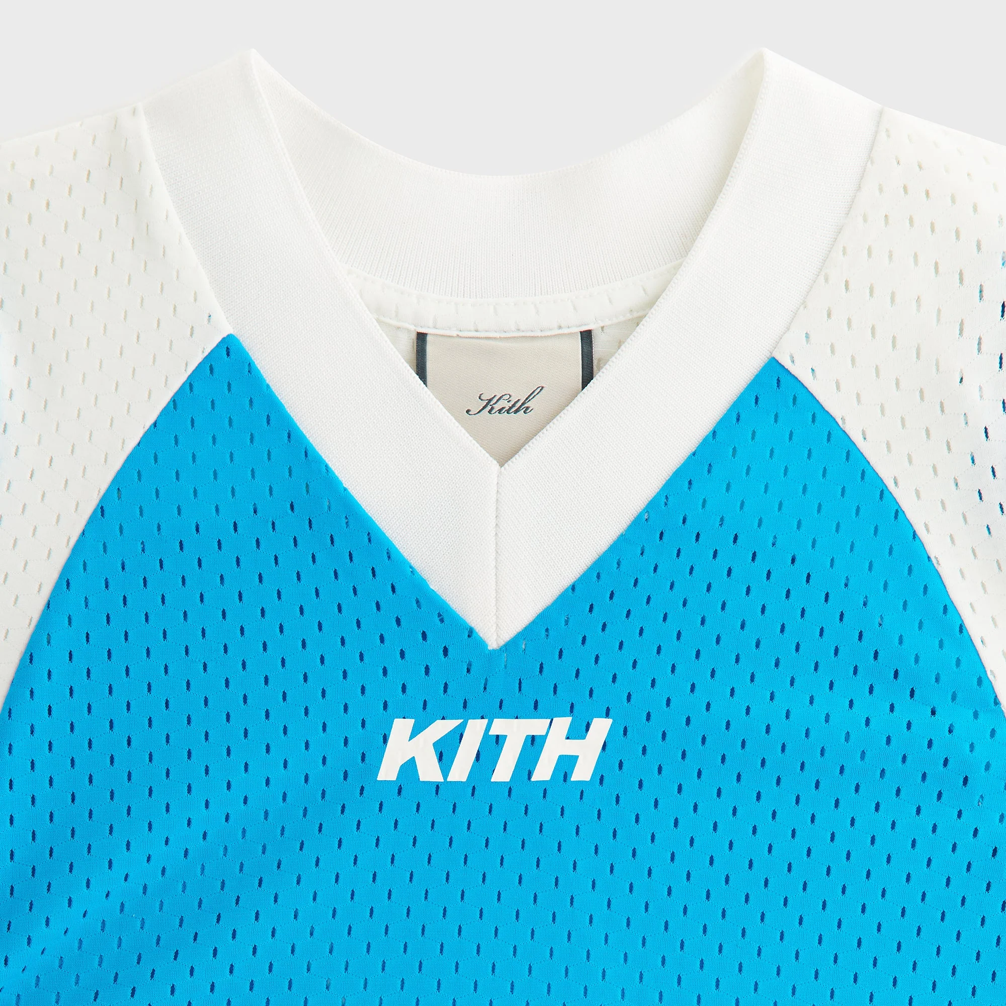 Kith Women Nicci II Paneled Mesh Tee - Meridian Blue - Image 6