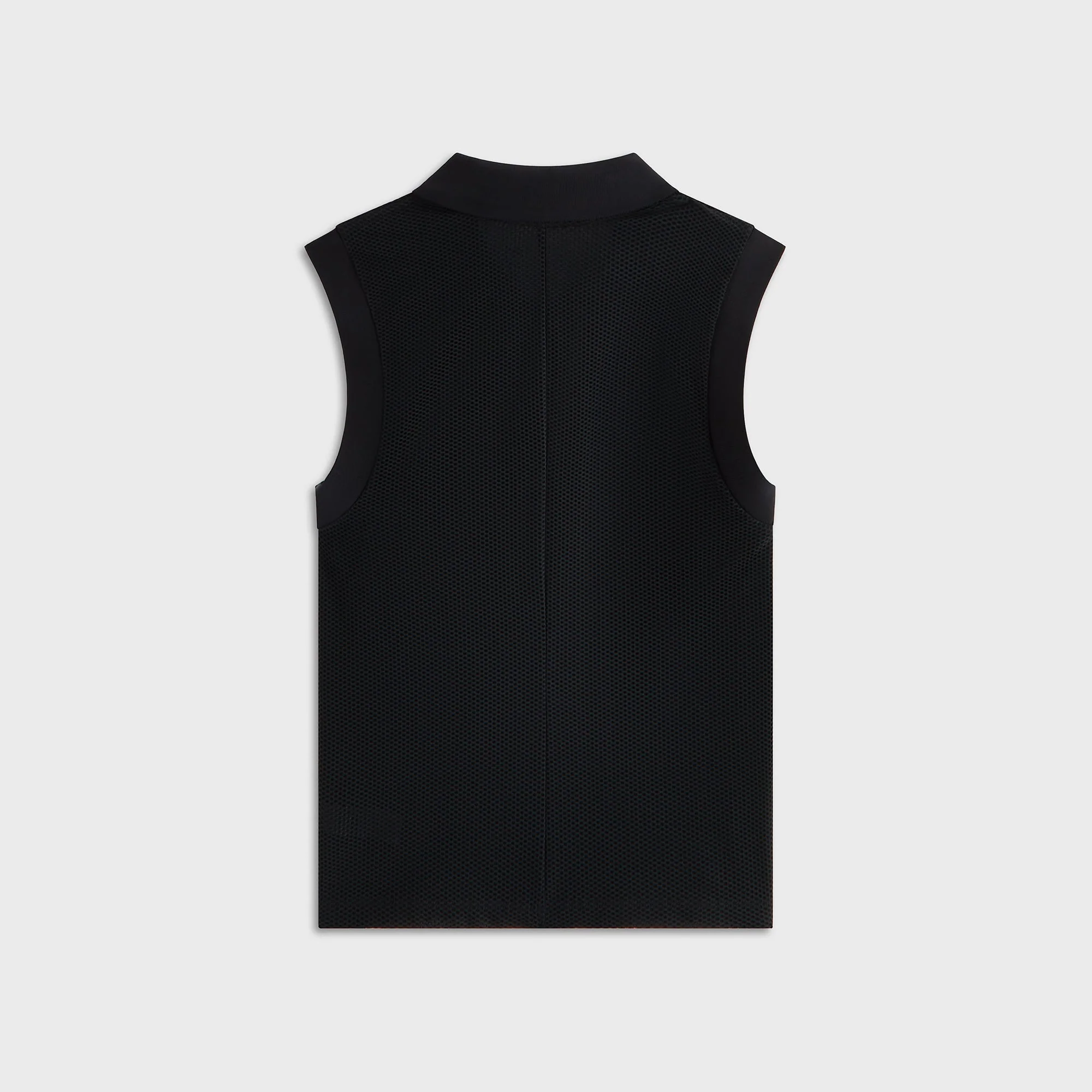 Kith Women Perry Polo Mesh Tank - Black - Image 6
