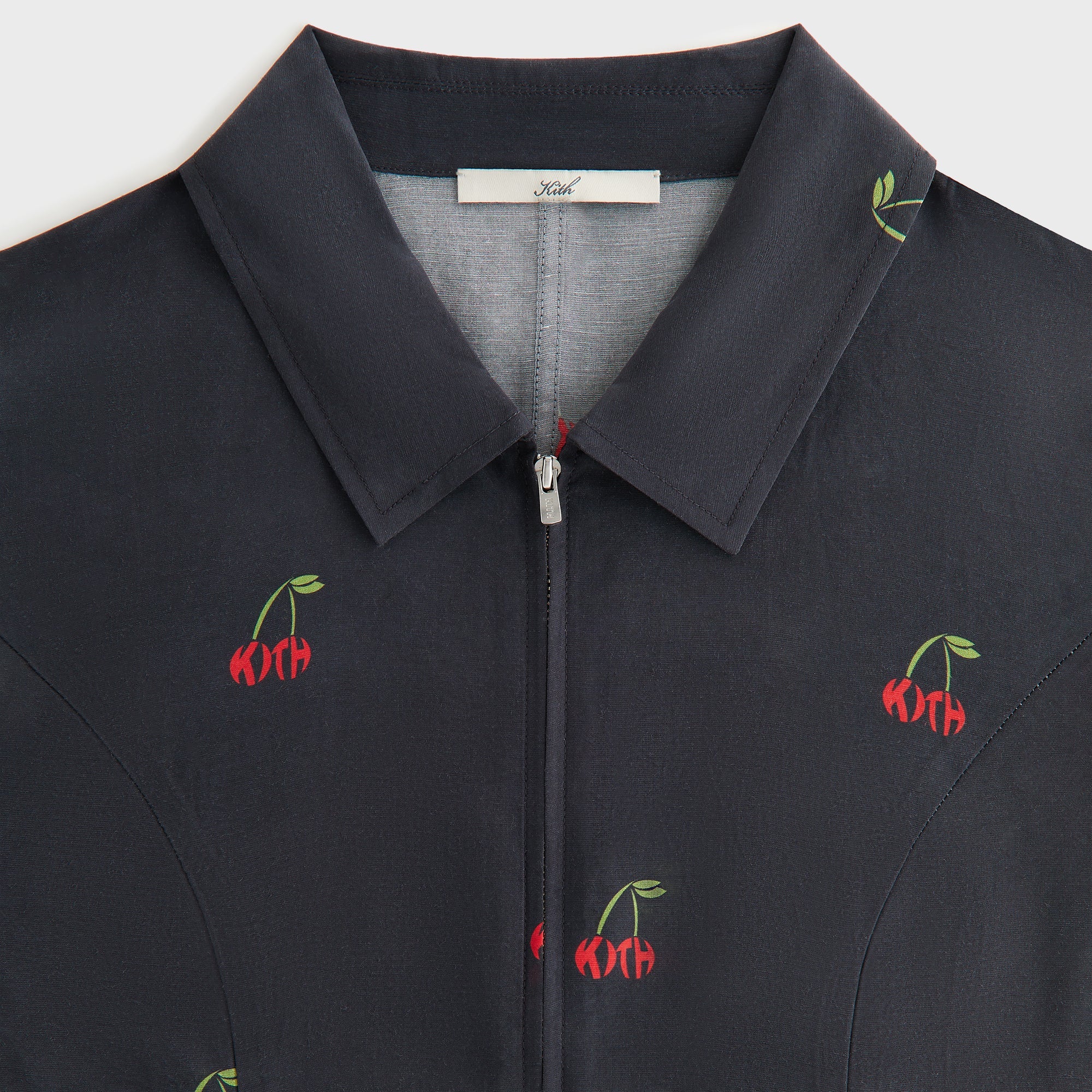 Kith Women Caela Cherry Zip Shirt - Black - Image 4