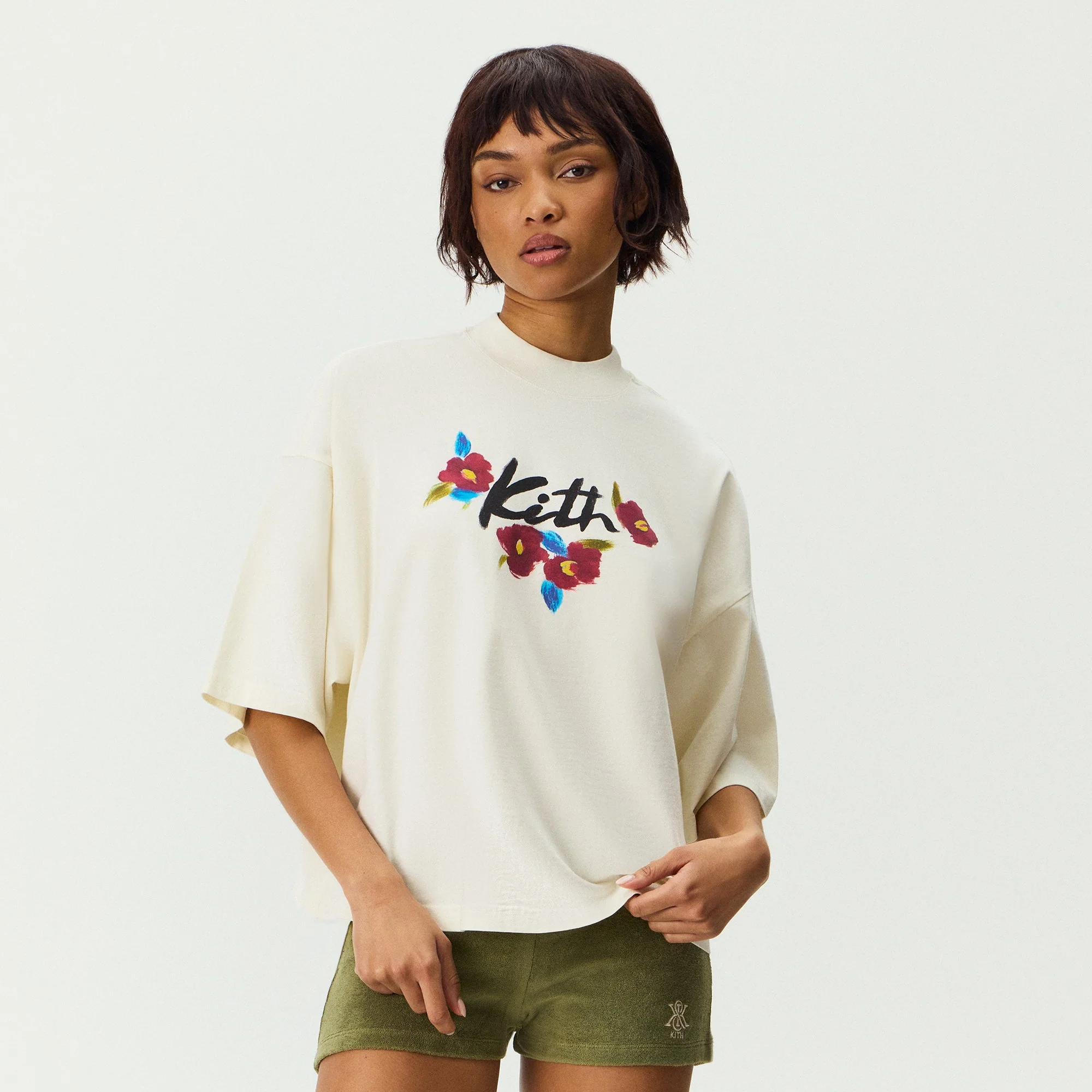 Kith Women Ruben Brush Floral Tee - Silk - Image 2