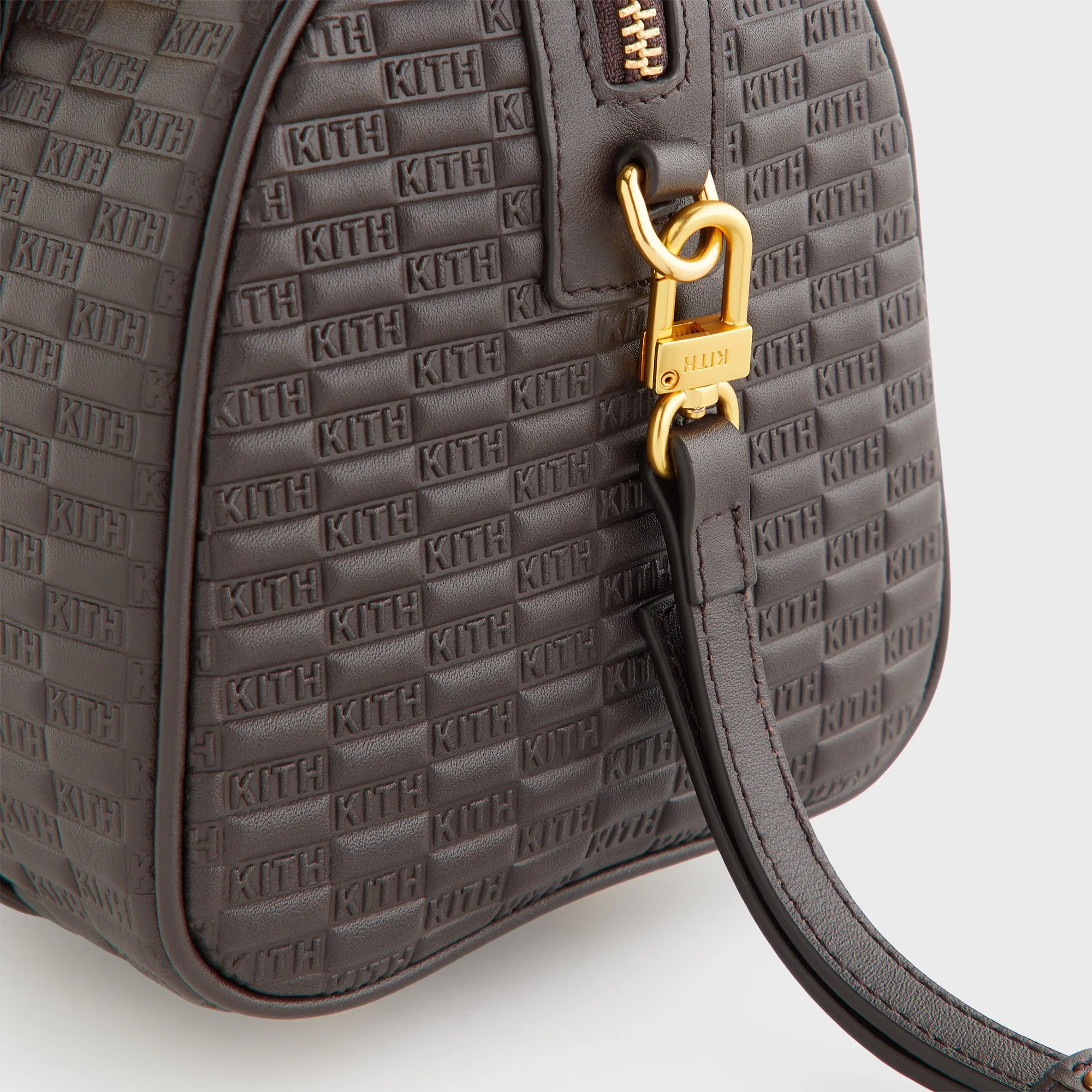 Kith Women Leather Monogram Smooth Harlowe Bag - Ganache - Image 7