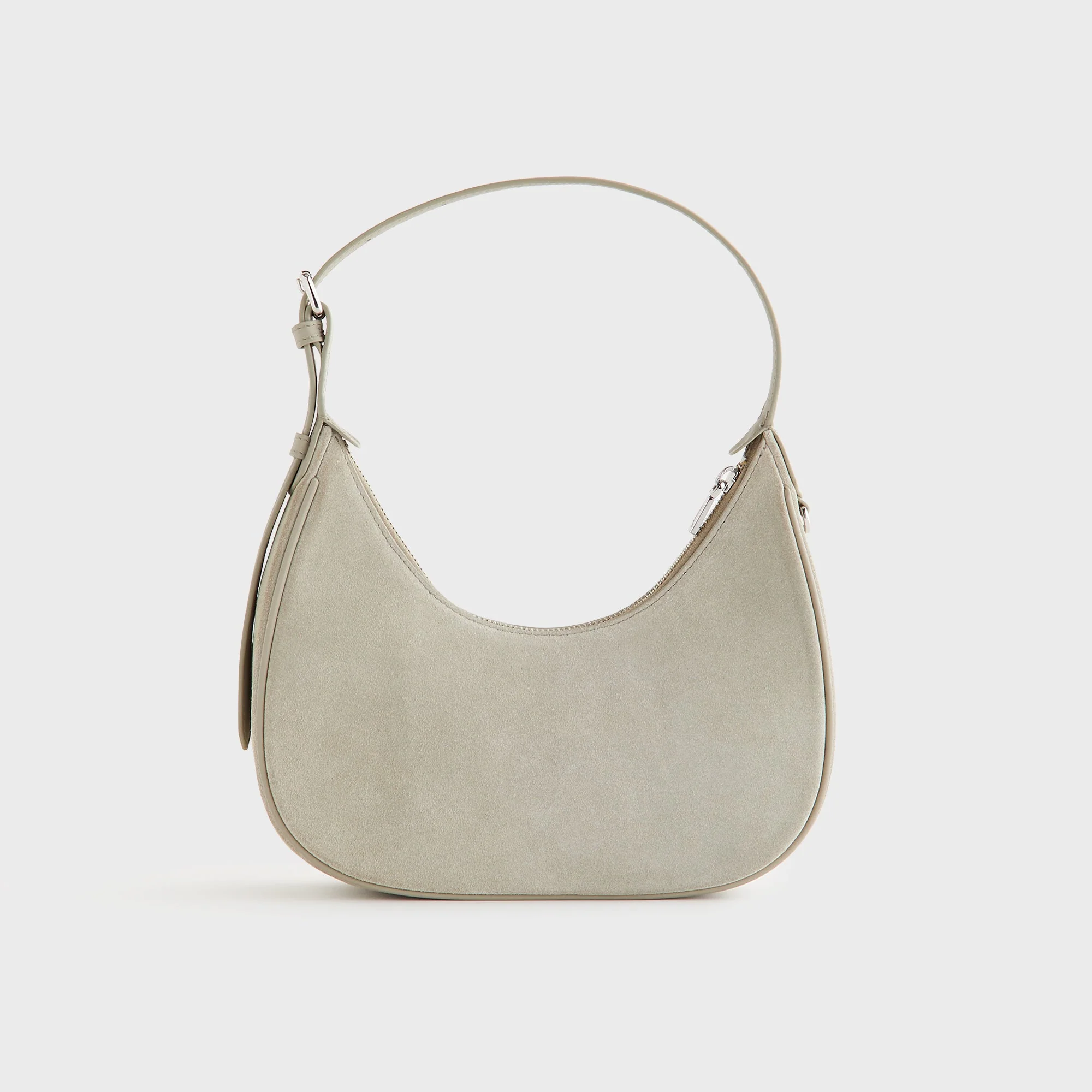 Kith Women Imana Suede Mix Crescent Shoulder Bag - Sandy Taupe - Image 3