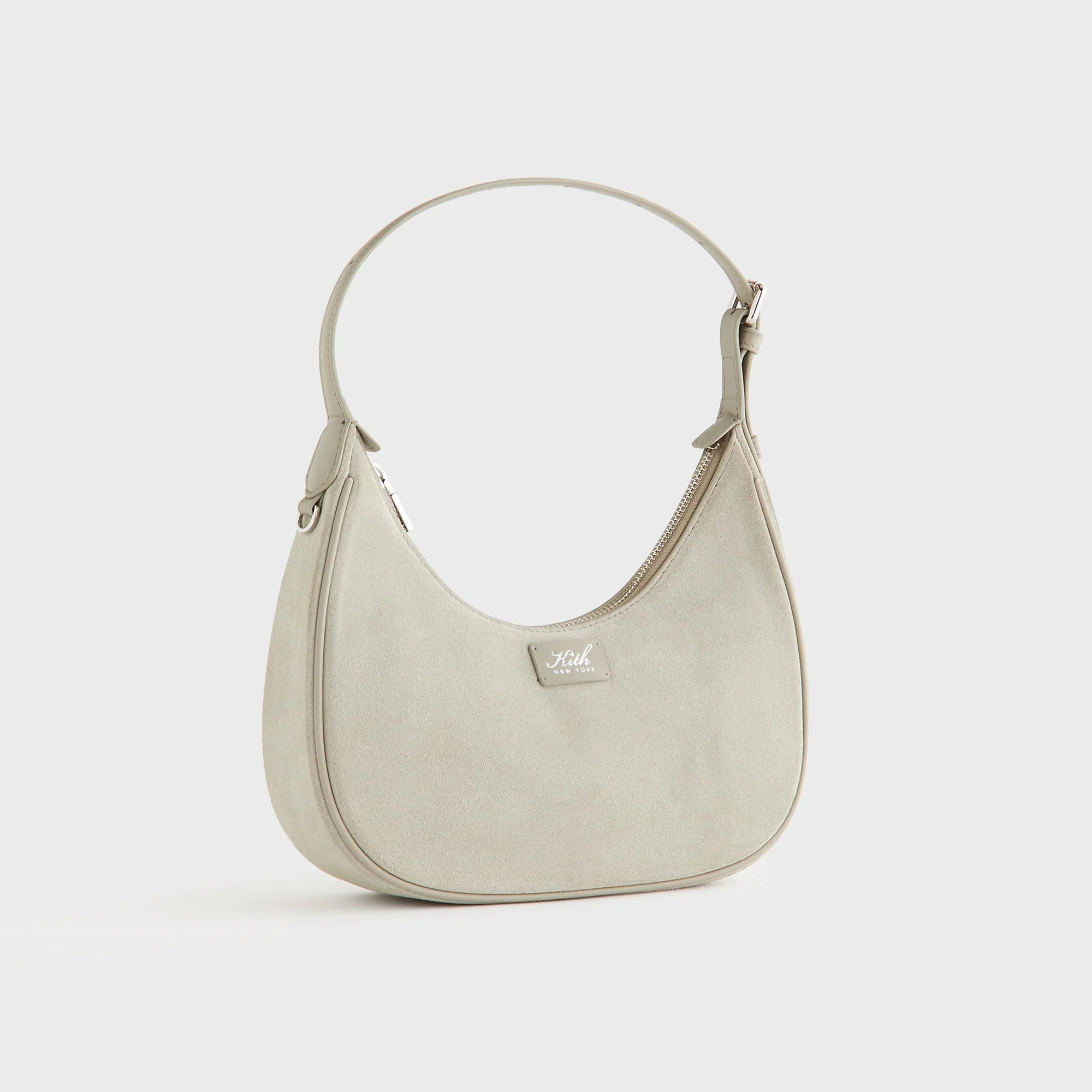 Kith Women Imana Suede Mix Crescent Shoulder Bag - Sandy Taupe - Image 4