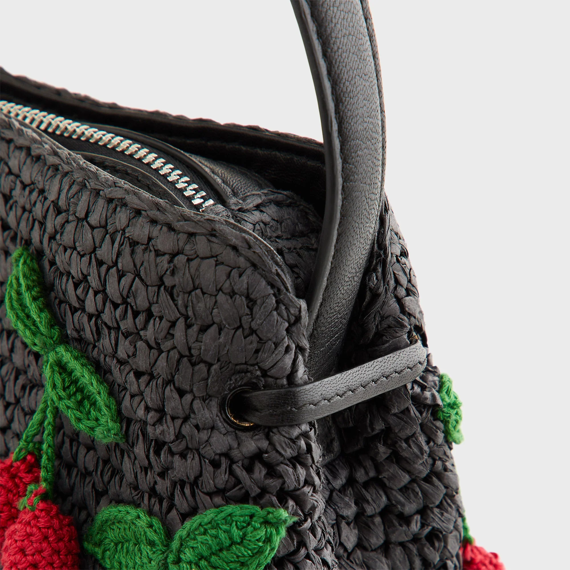 Kith Women Cherry Raffia Mini Katie - Black - Image 8