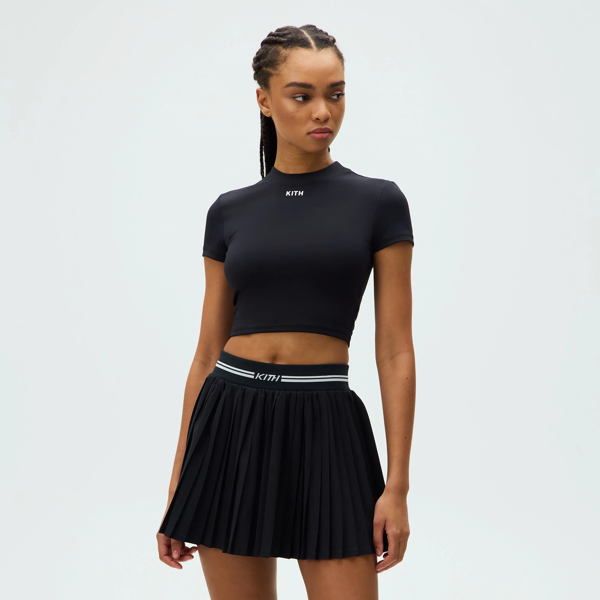 Kith Women Amaya II Pleated Skirt - Black - Image 3
