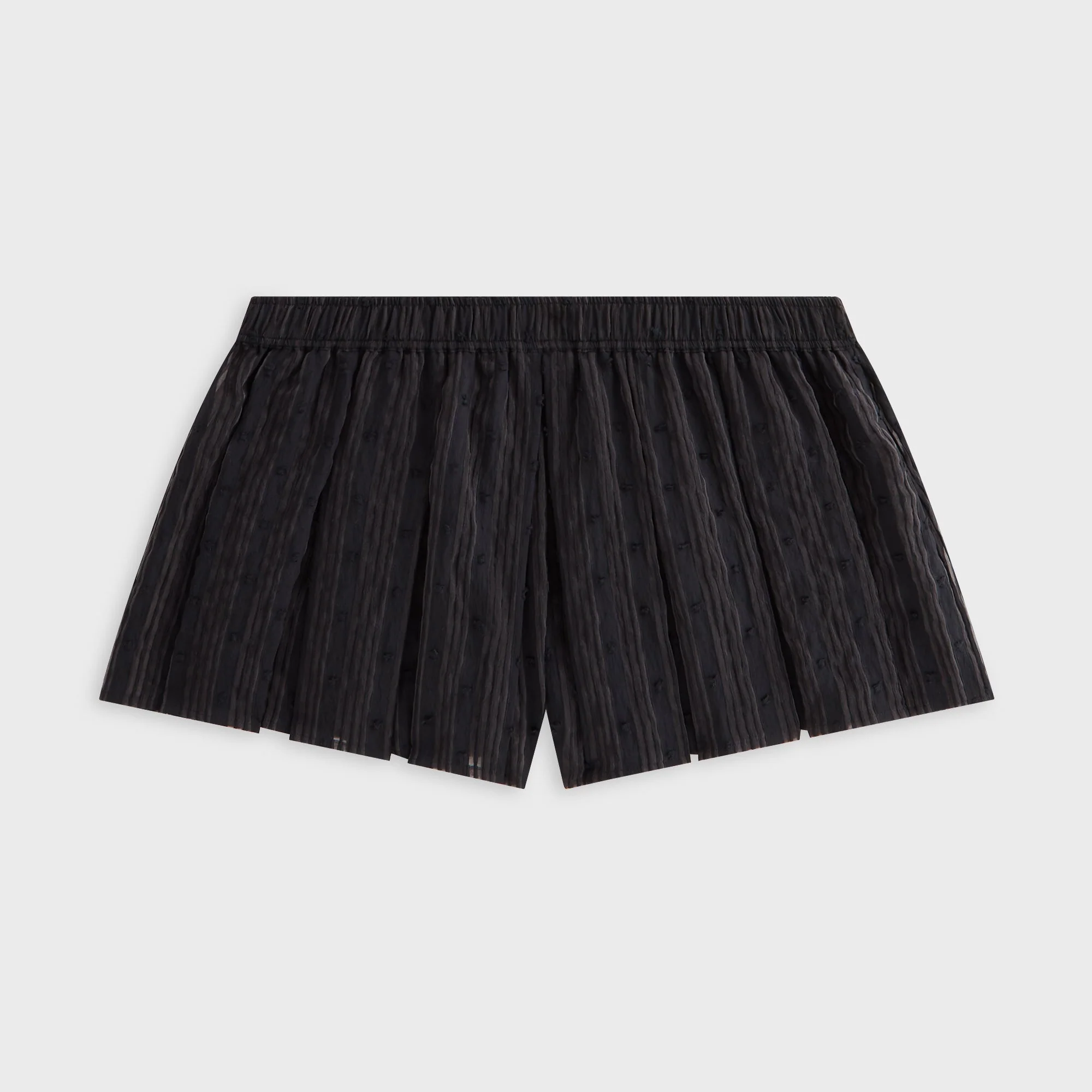 Kith Women Sashi Sheer Pleated Short - Black - Image 3