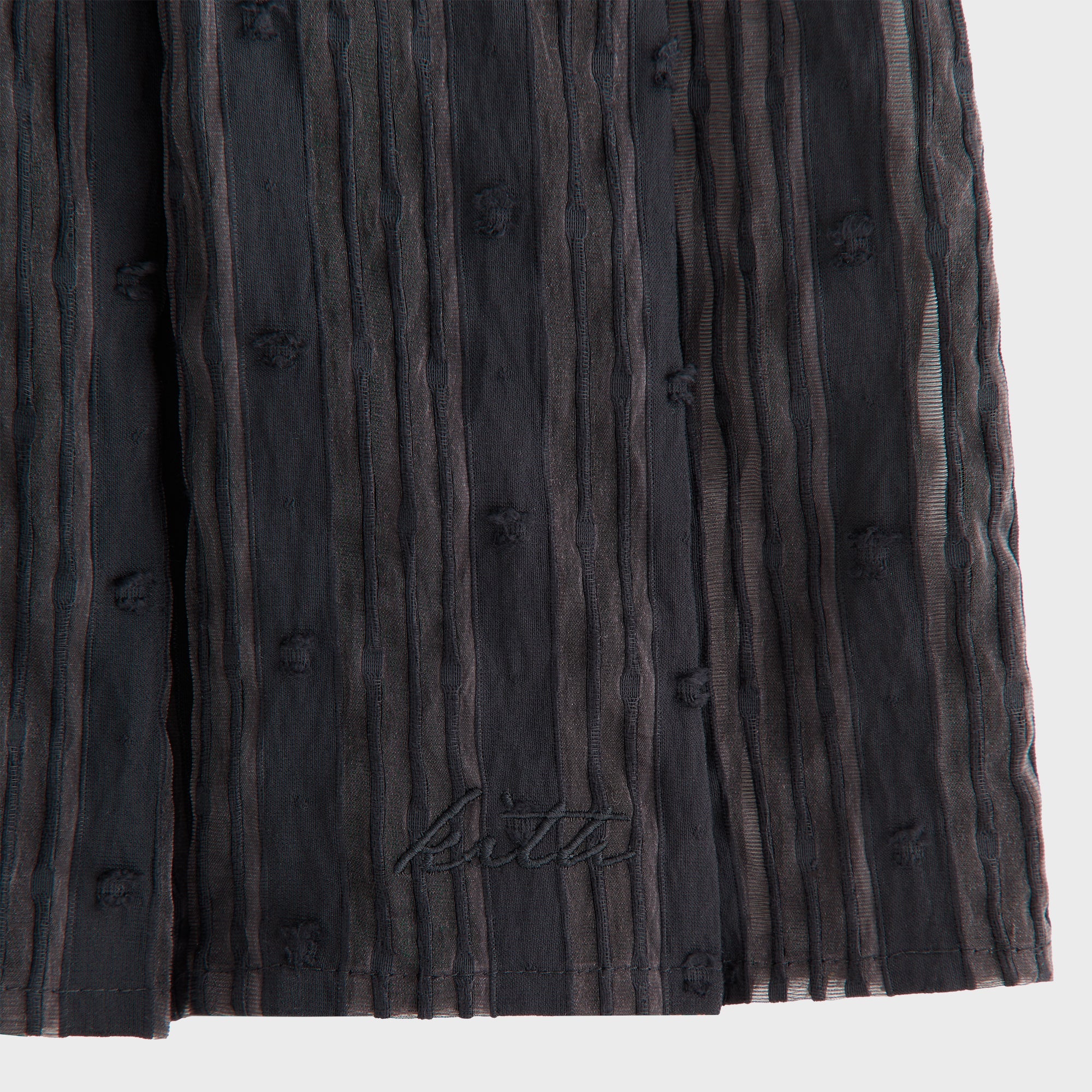 Kith Women Sashi Sheer Pleated Short - Black - Image 4