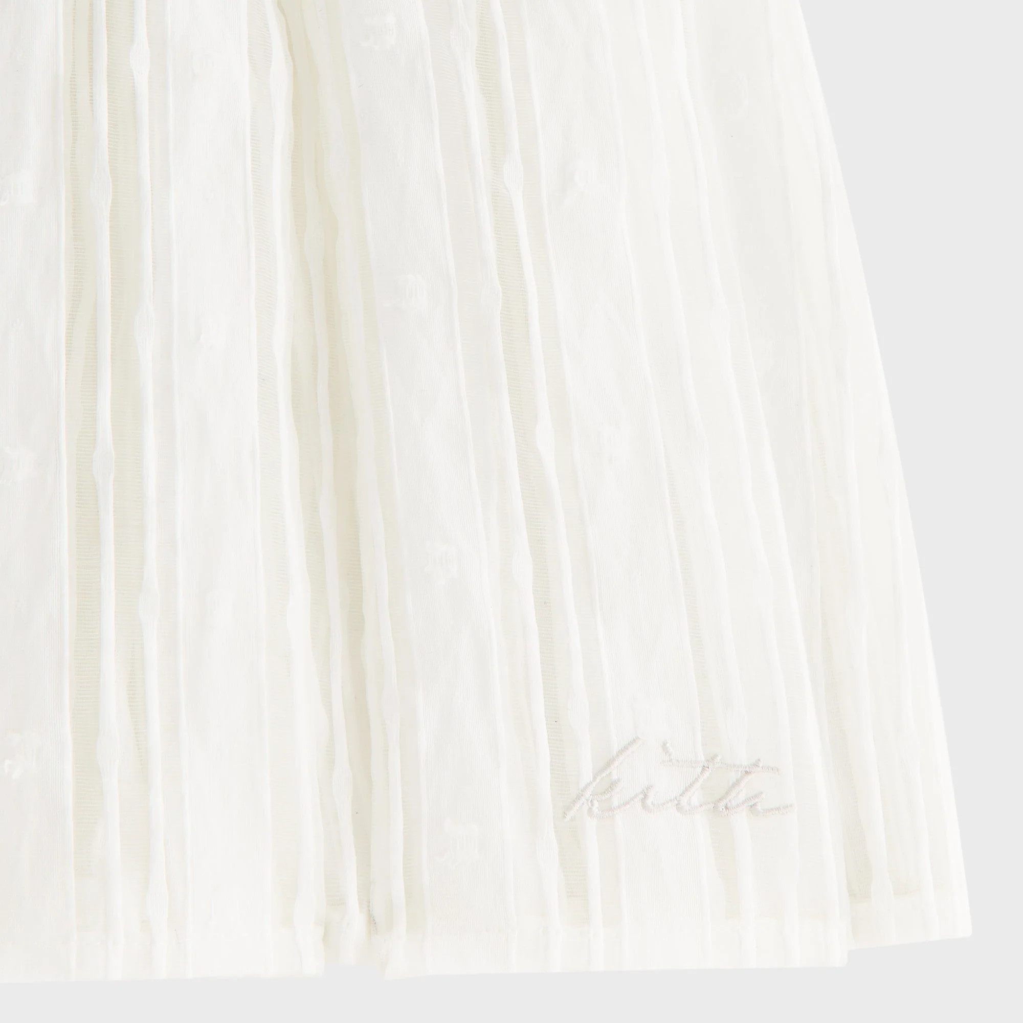 Kith Women Sashi Sheer Pleated Short - White - Image 5