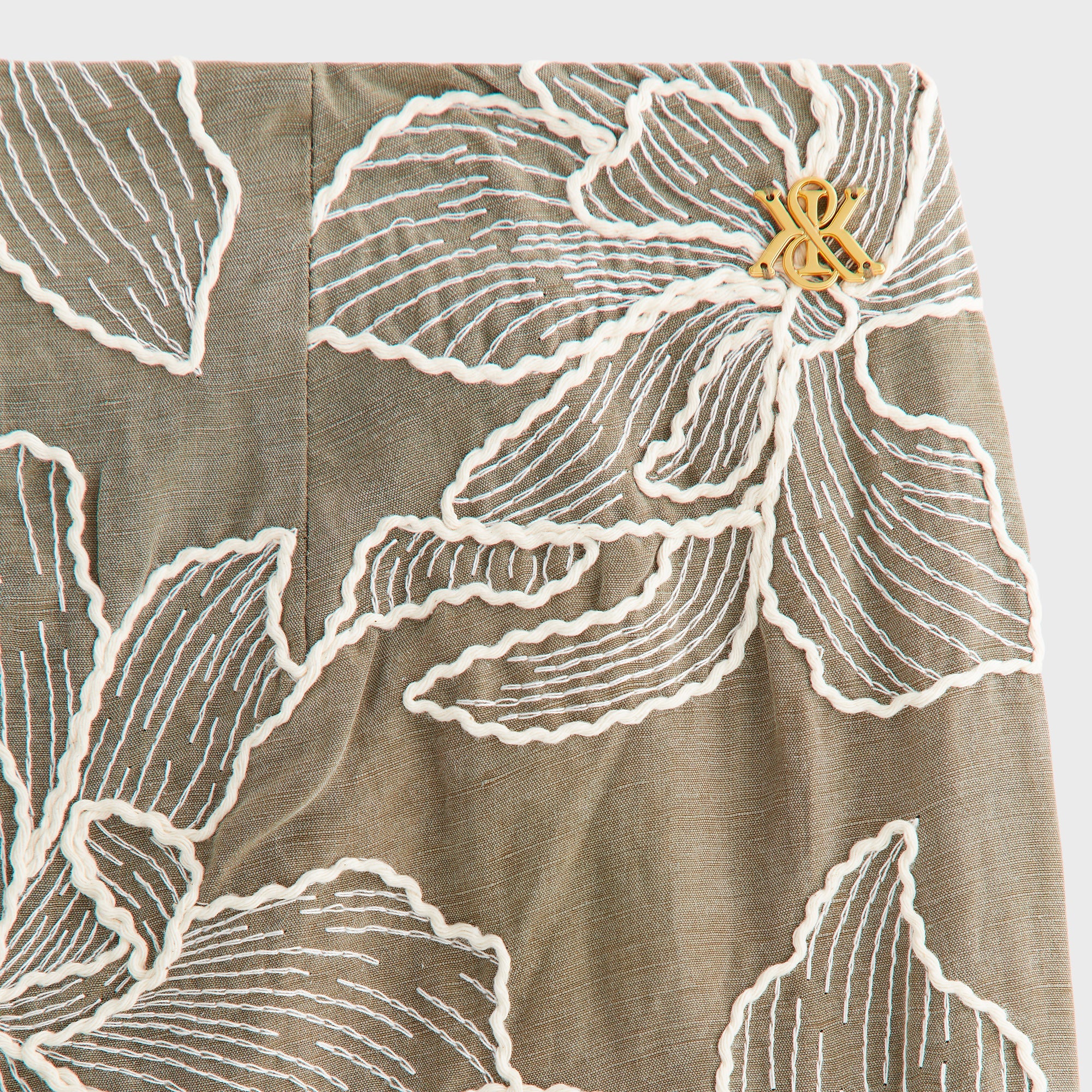 Kith Women Petra II Embroidered Pant - Dome - Image 4