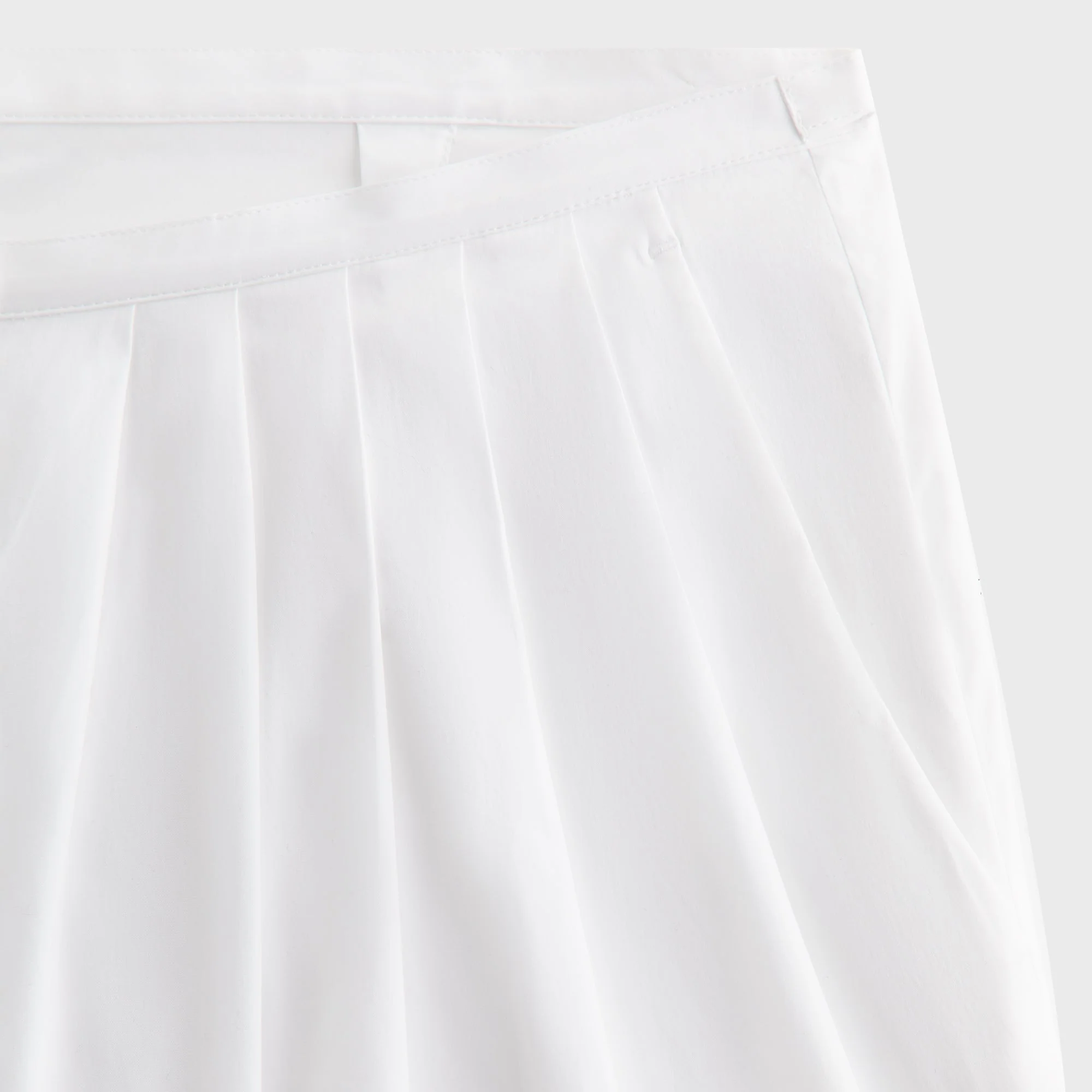 Kith Women Tahli Poplin Pleated Wide Pant - White - Image 4